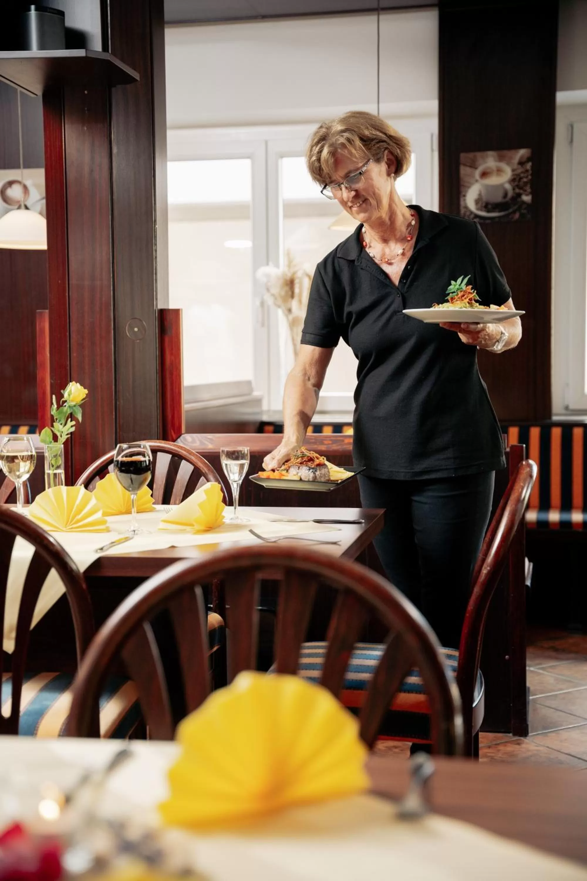 People in Hotel Park Cafe Reichl