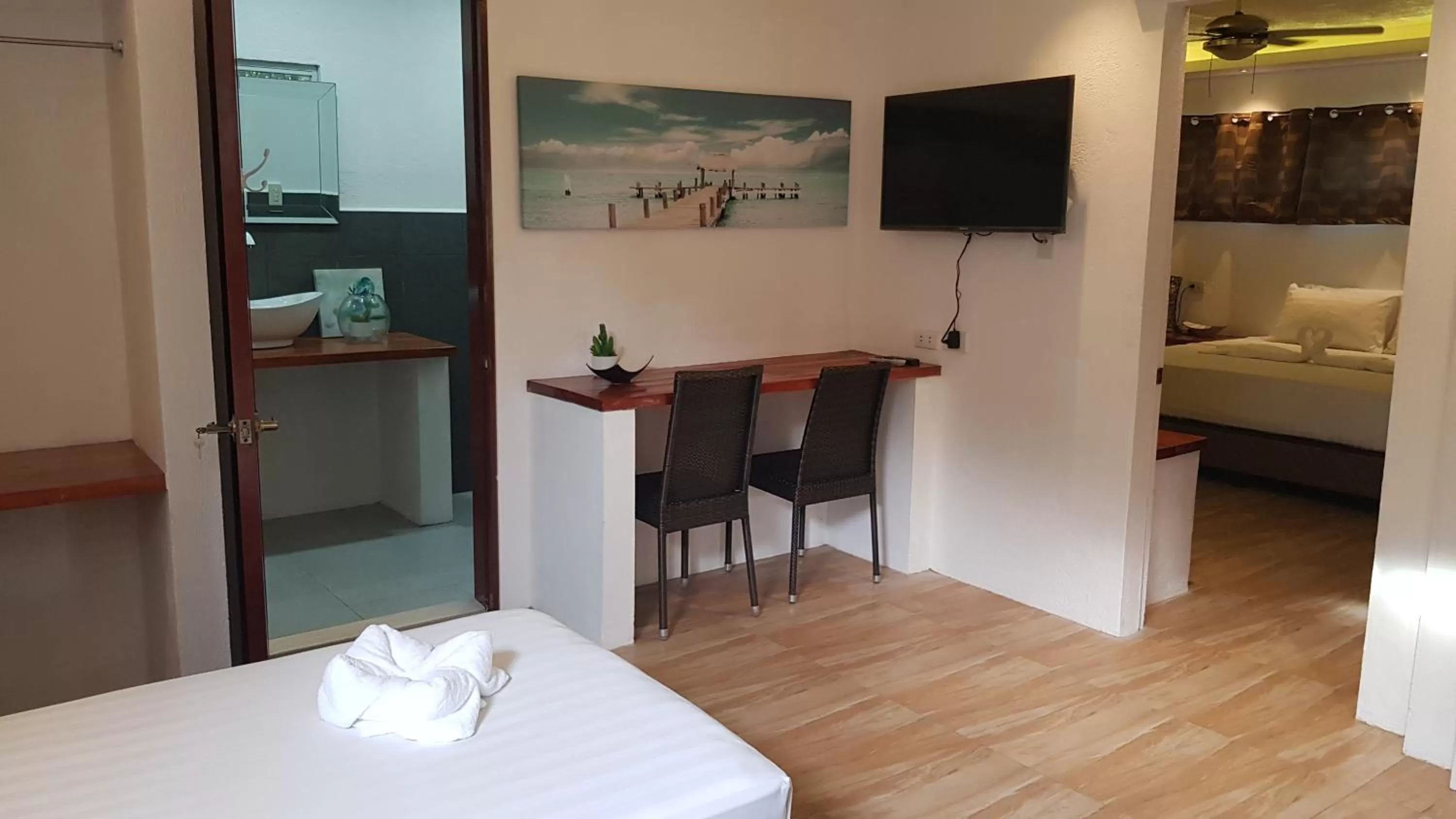 Bedroom, Bed in Scent of Green Papaya