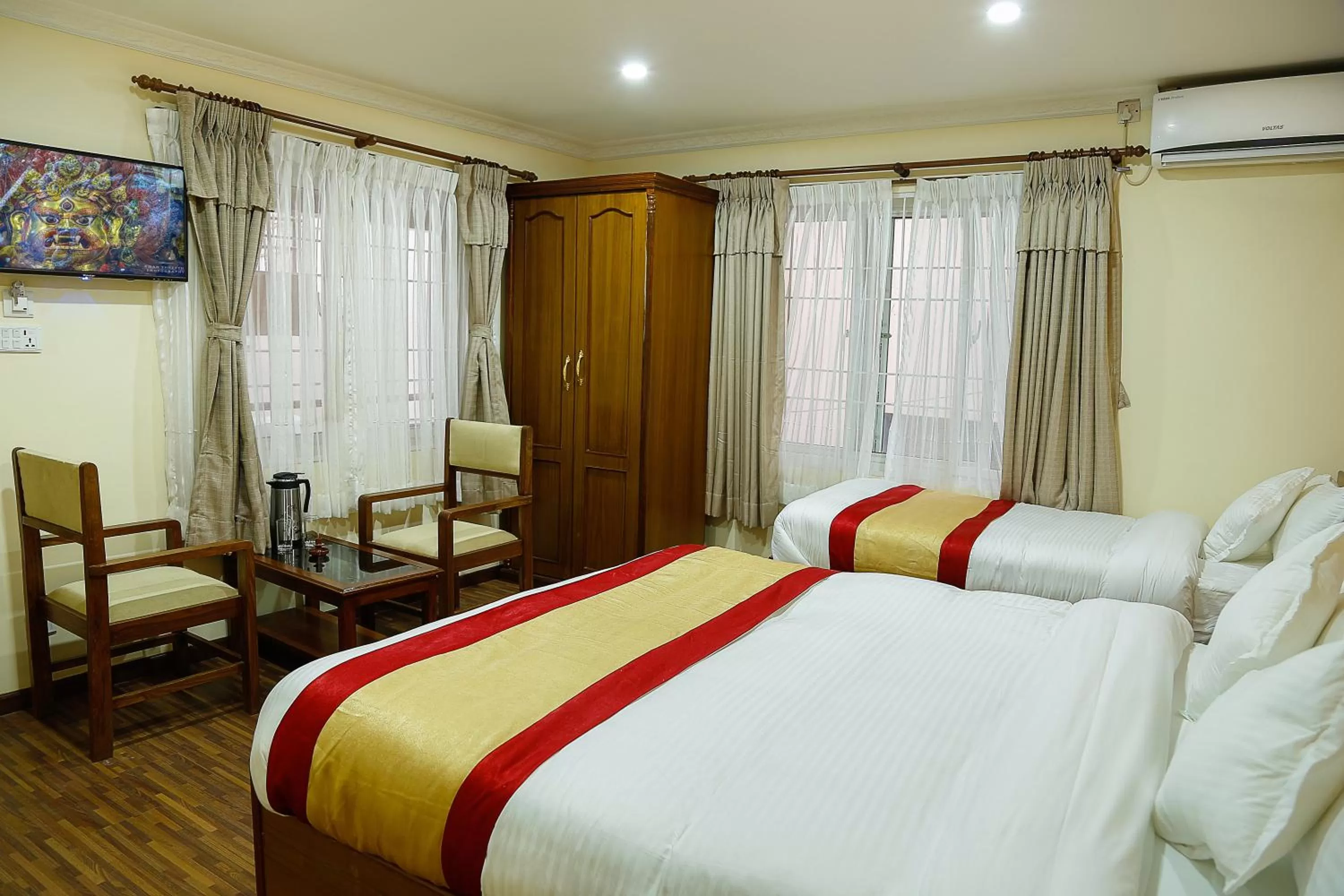 Photo of the whole room, Bed in Kathmandu Garden Home
