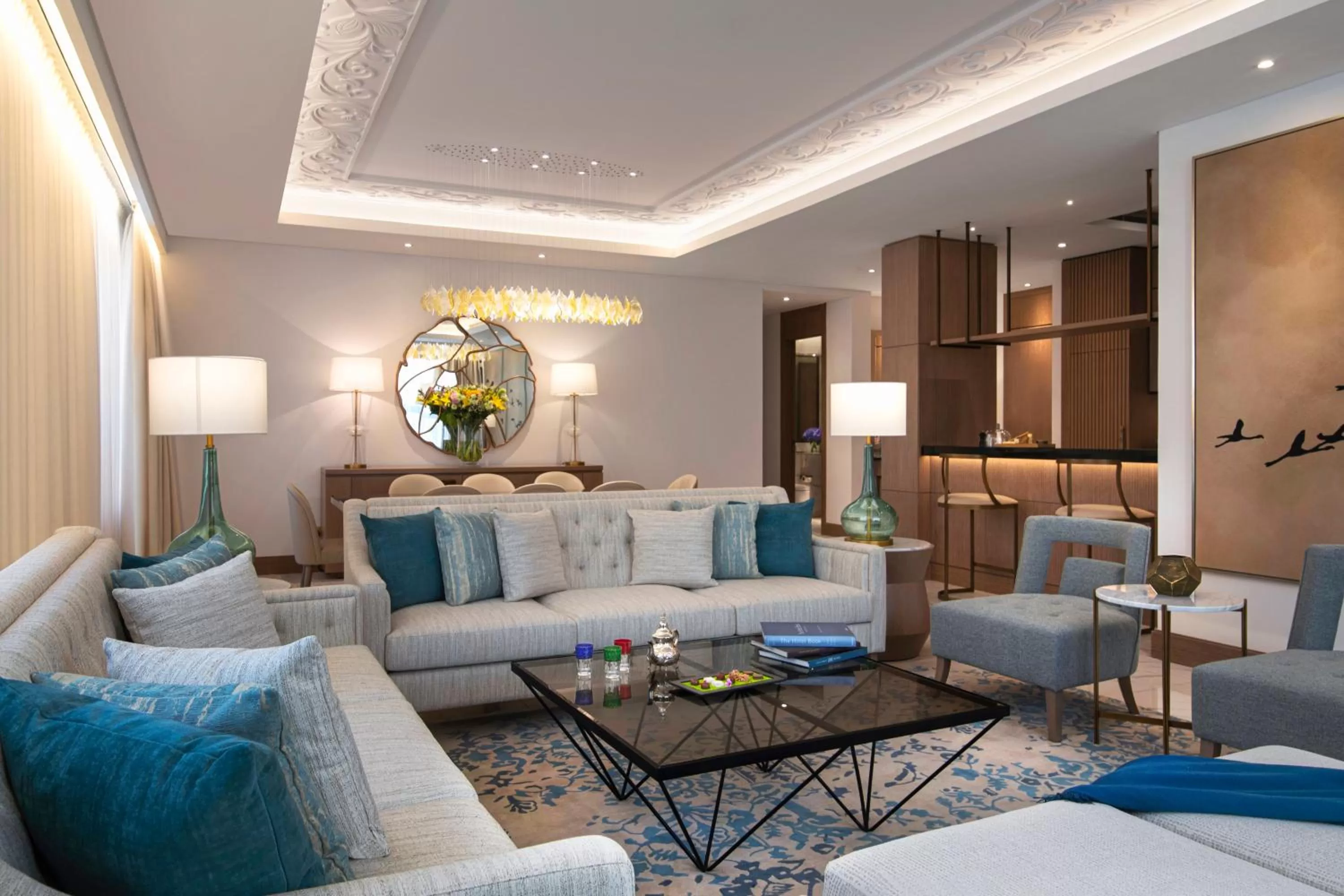 Living room in Al Jaddaf Rotana Dubai