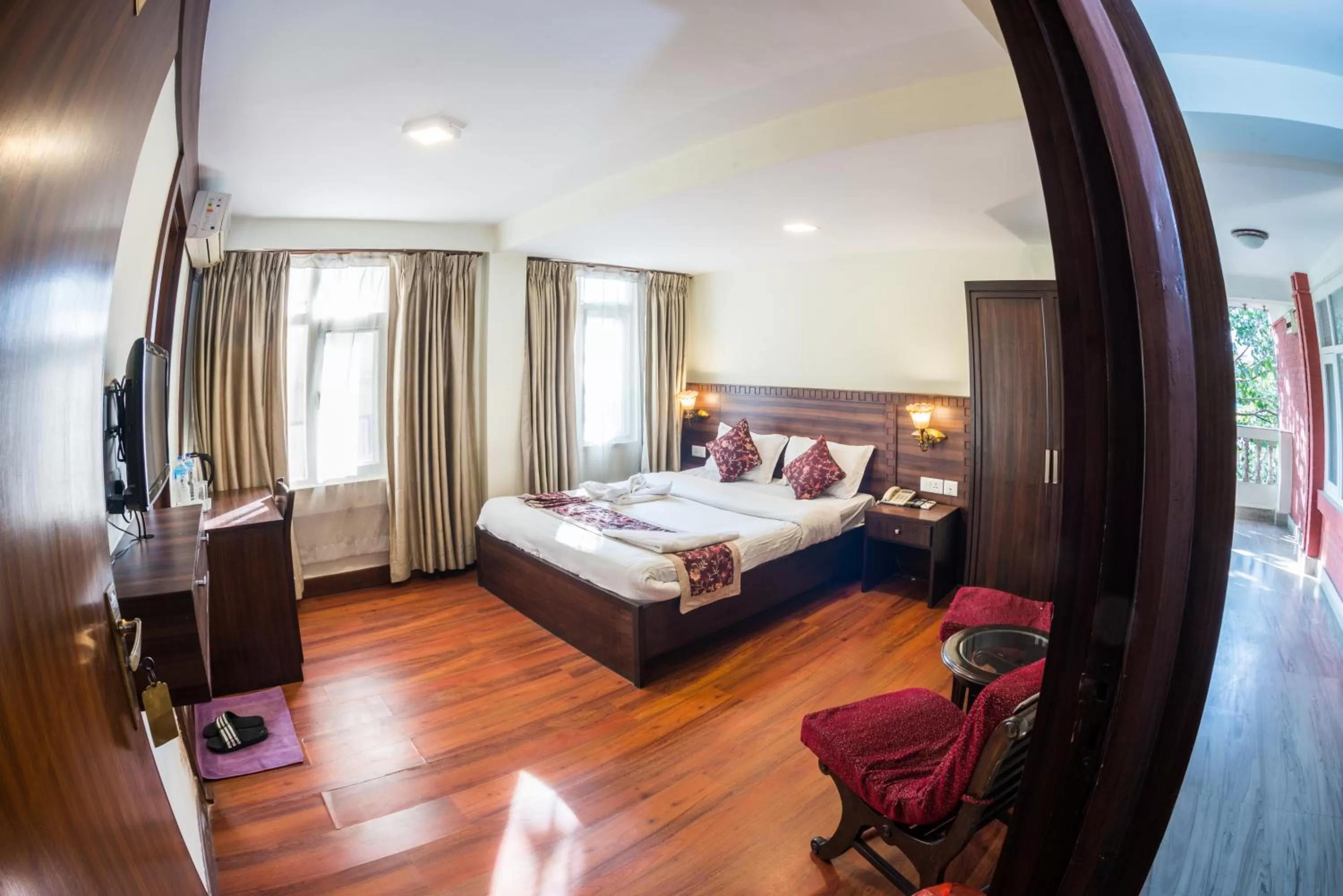 Bed in Hotel Yambu kathmandu