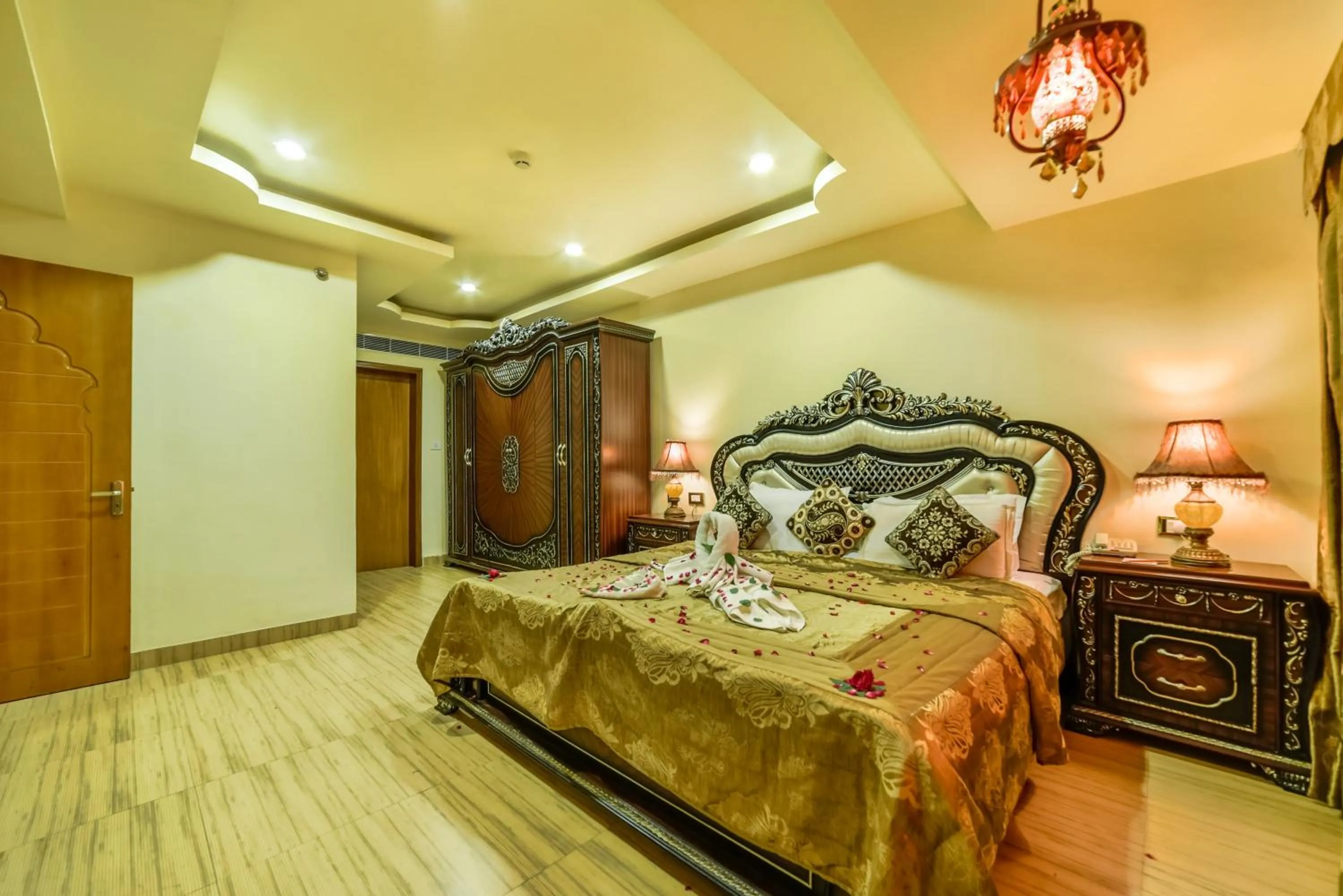 Bedroom, Bed in Chokhi Dhani The Palace Hotel