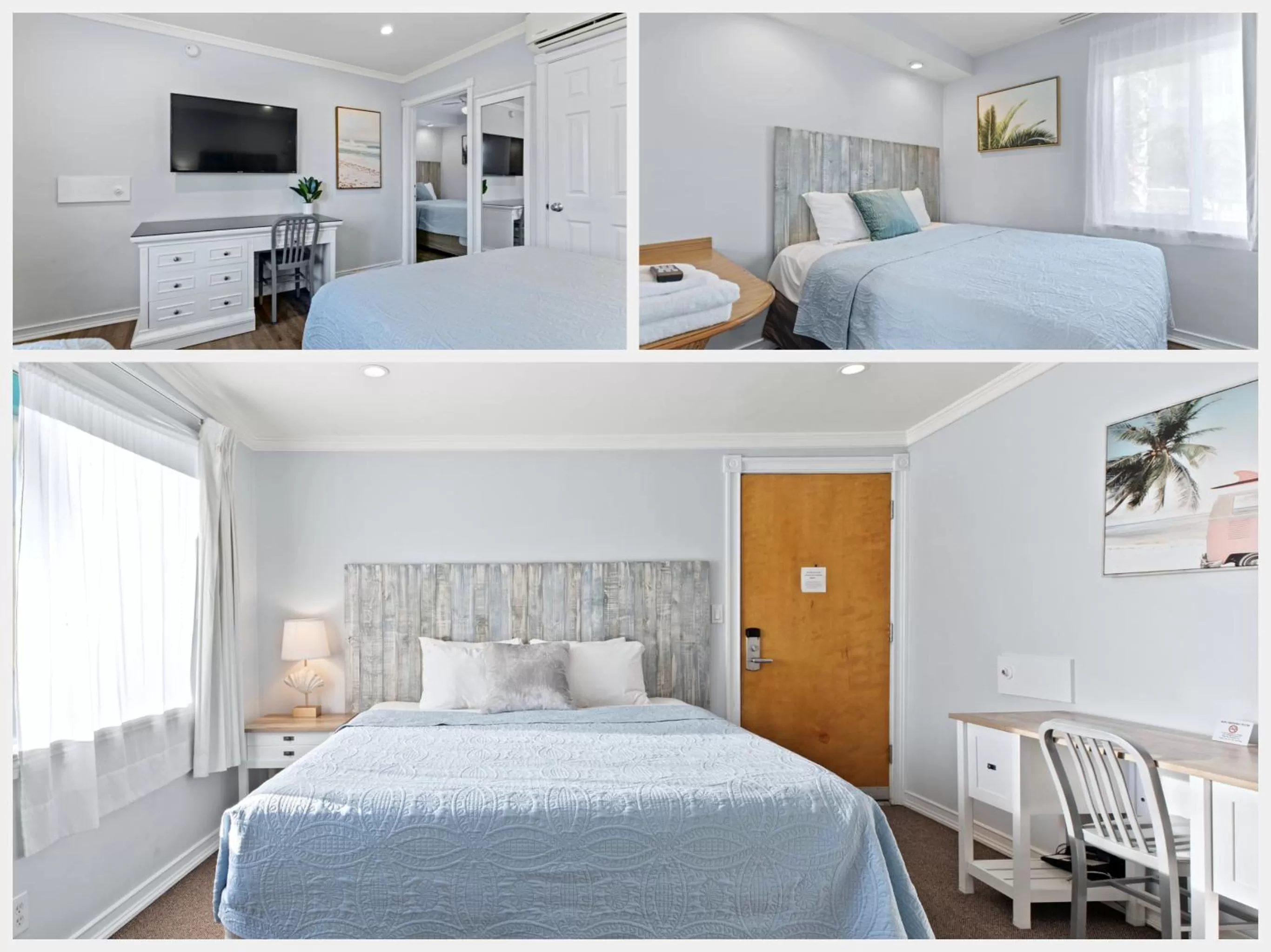 Bed in Ocean Lodge Santa Monica Beach Hotel