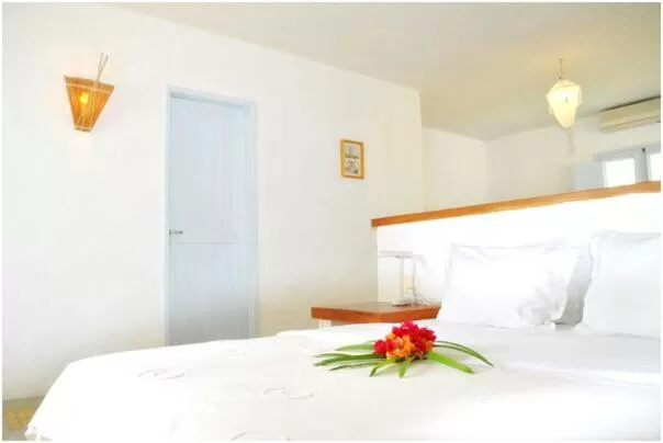 Bed in Pousada Aldeia Beijupirá