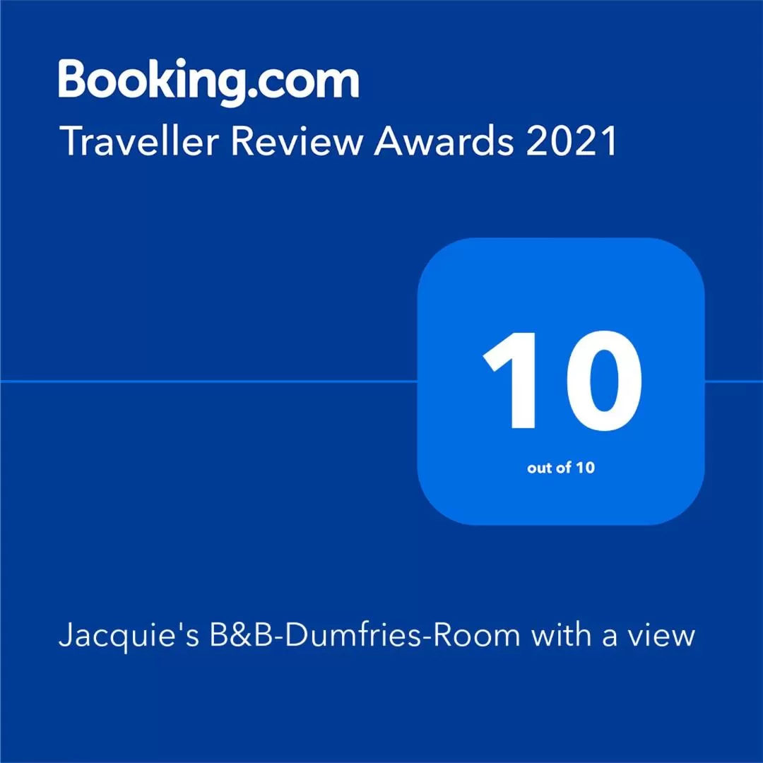 Logo/Certificate/Sign/Award in Jacquie's B&B -Dumfries-Room with a view - hot tub