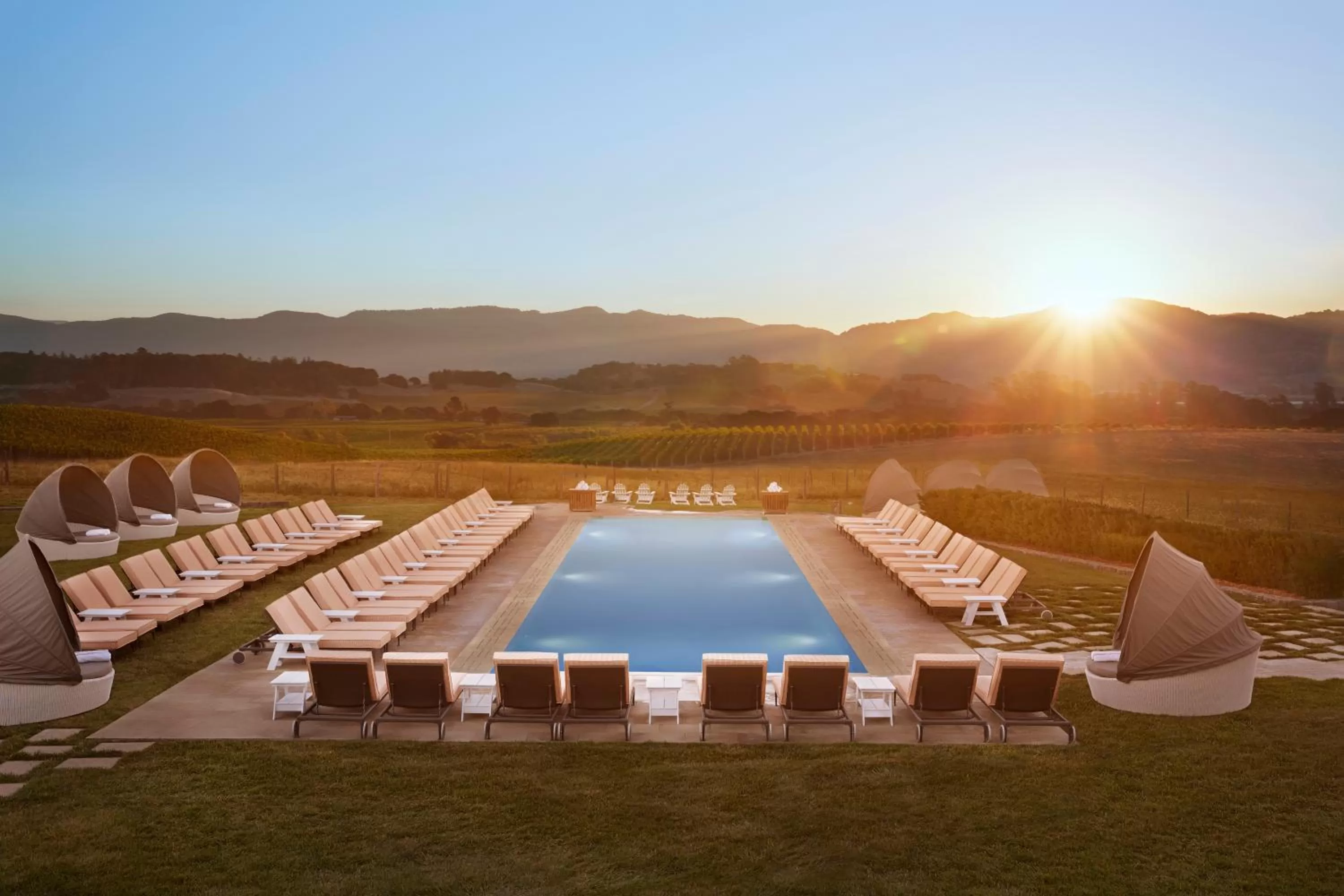 Swimming pool in Carneros Resort and Spa