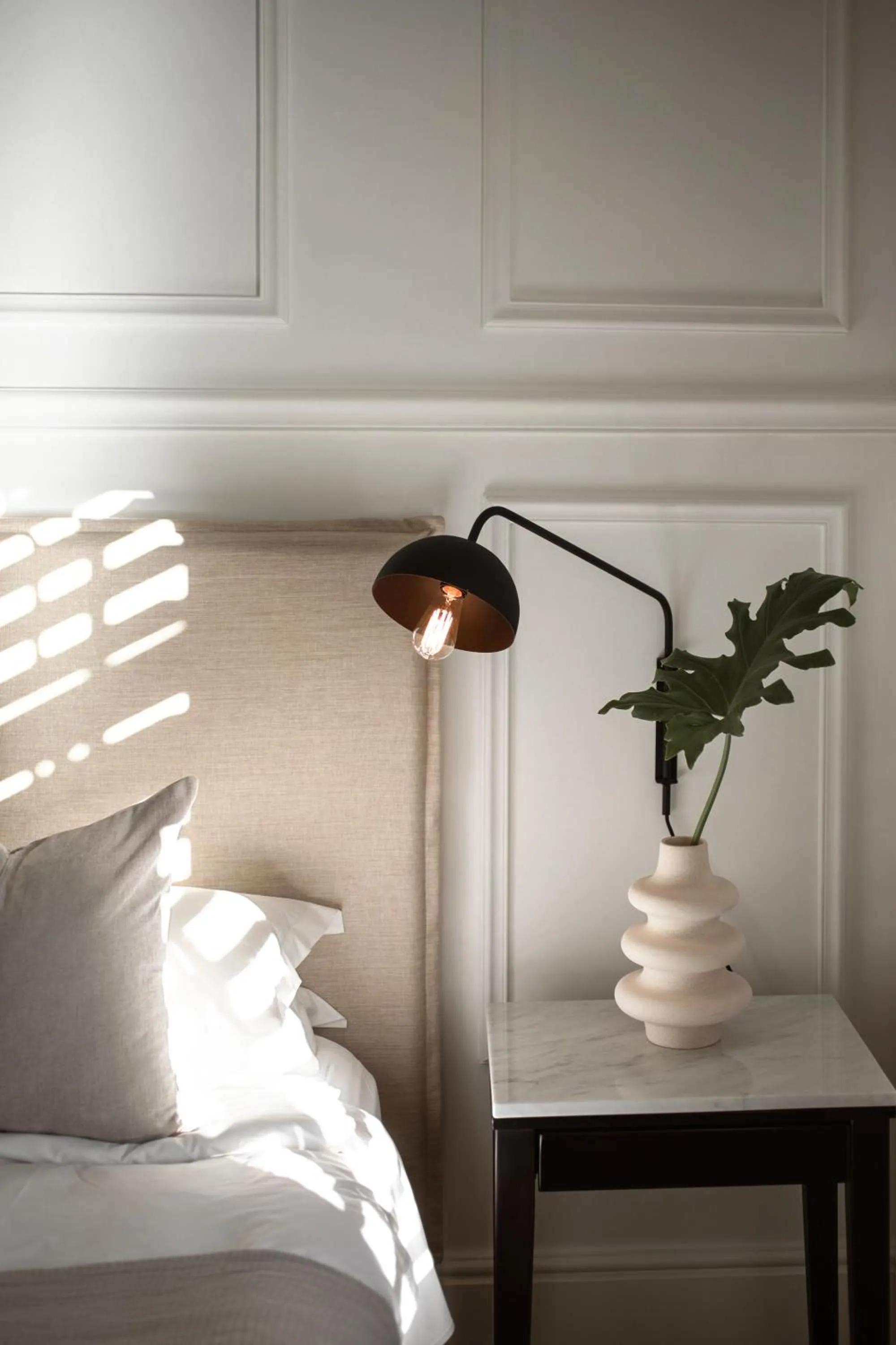 Decorative detail, Bed in NOAH House