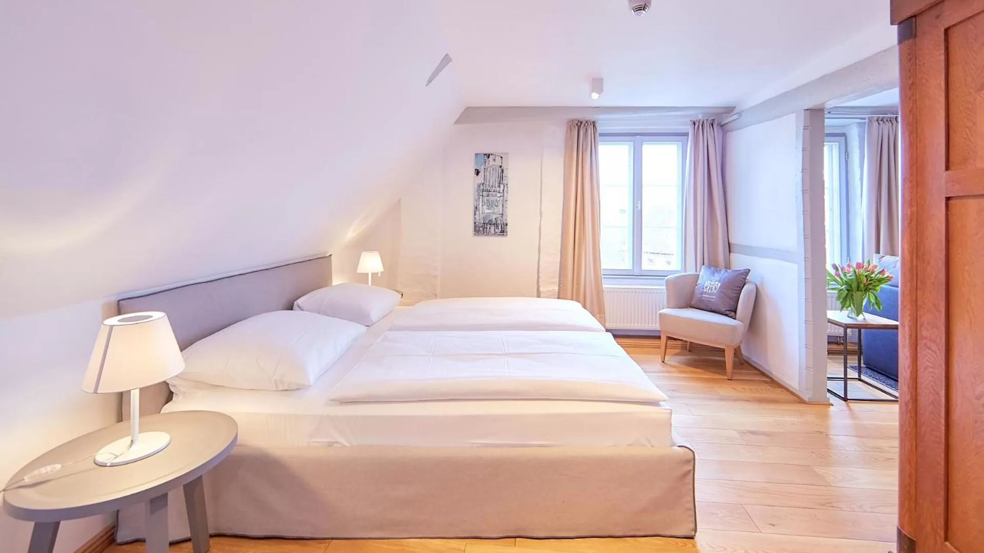 Bedroom, Bed in Anno 1433 Hotel Lüneburg