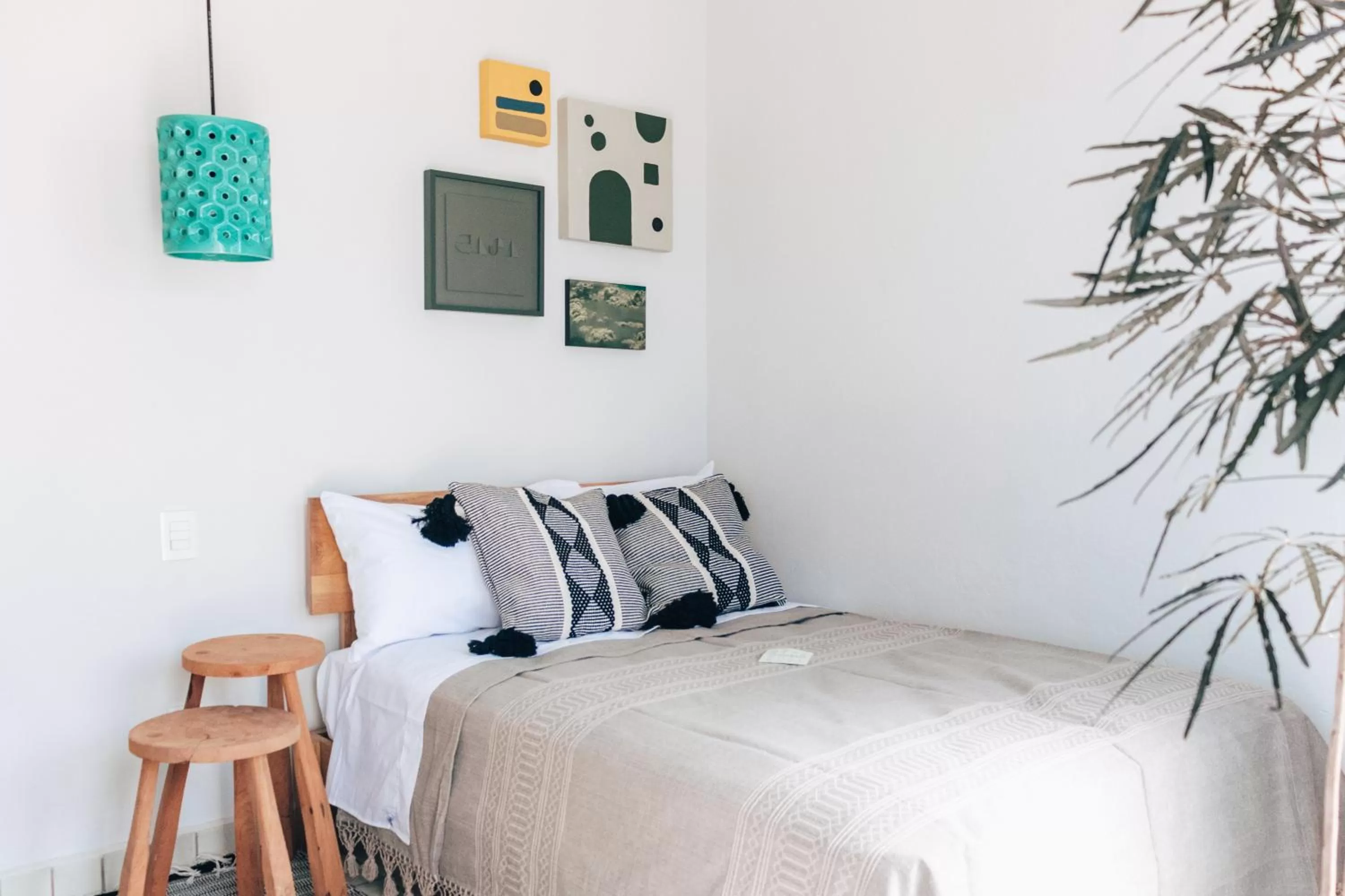 Bed in Casa Kali by Barrio México