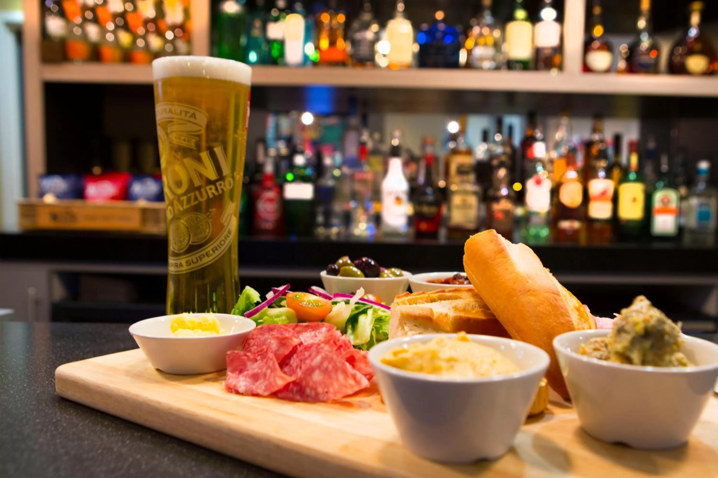 Food close-up in Sleeperz Hotel Newcastle