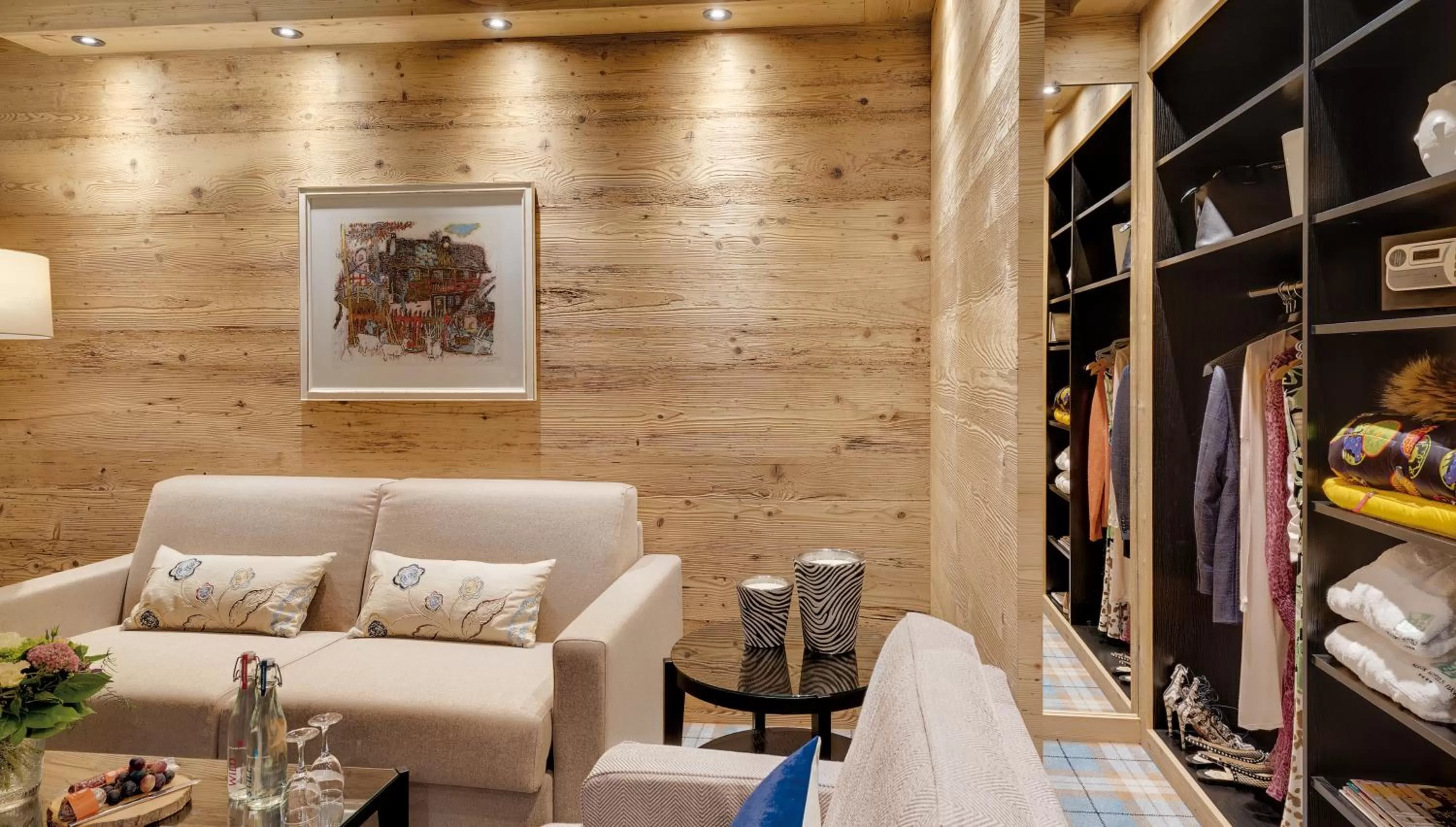 Seating area in Morosani Schweizerhof