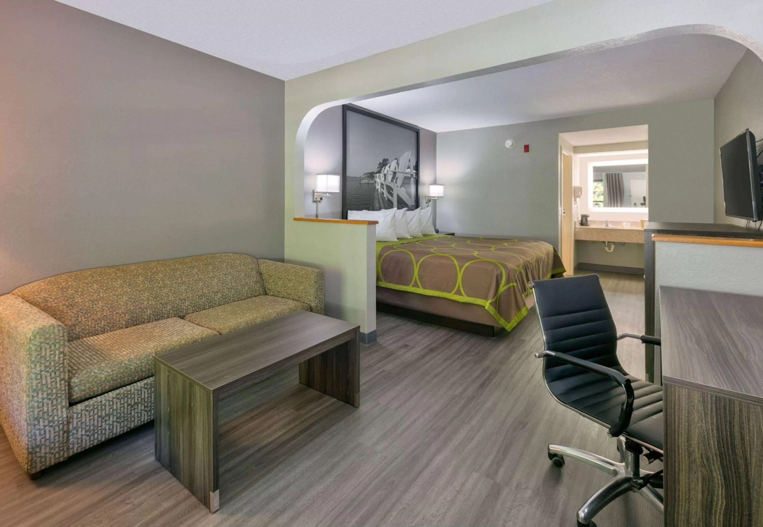 Bed in Super 8 by Wyndham Diberville Biloxi Area