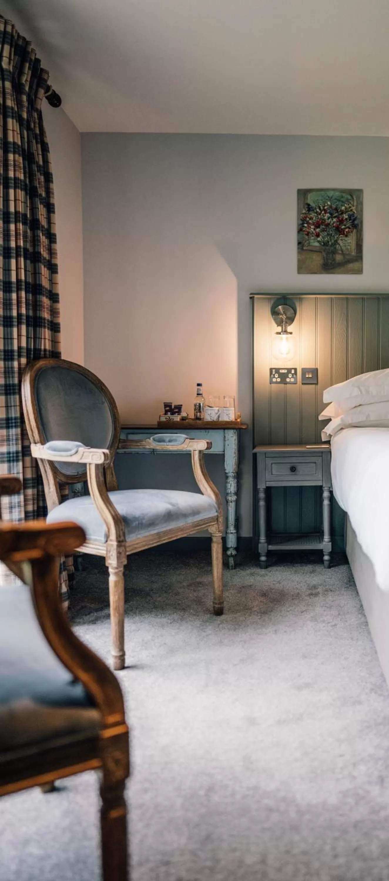 Seating area, Bed in Forss House