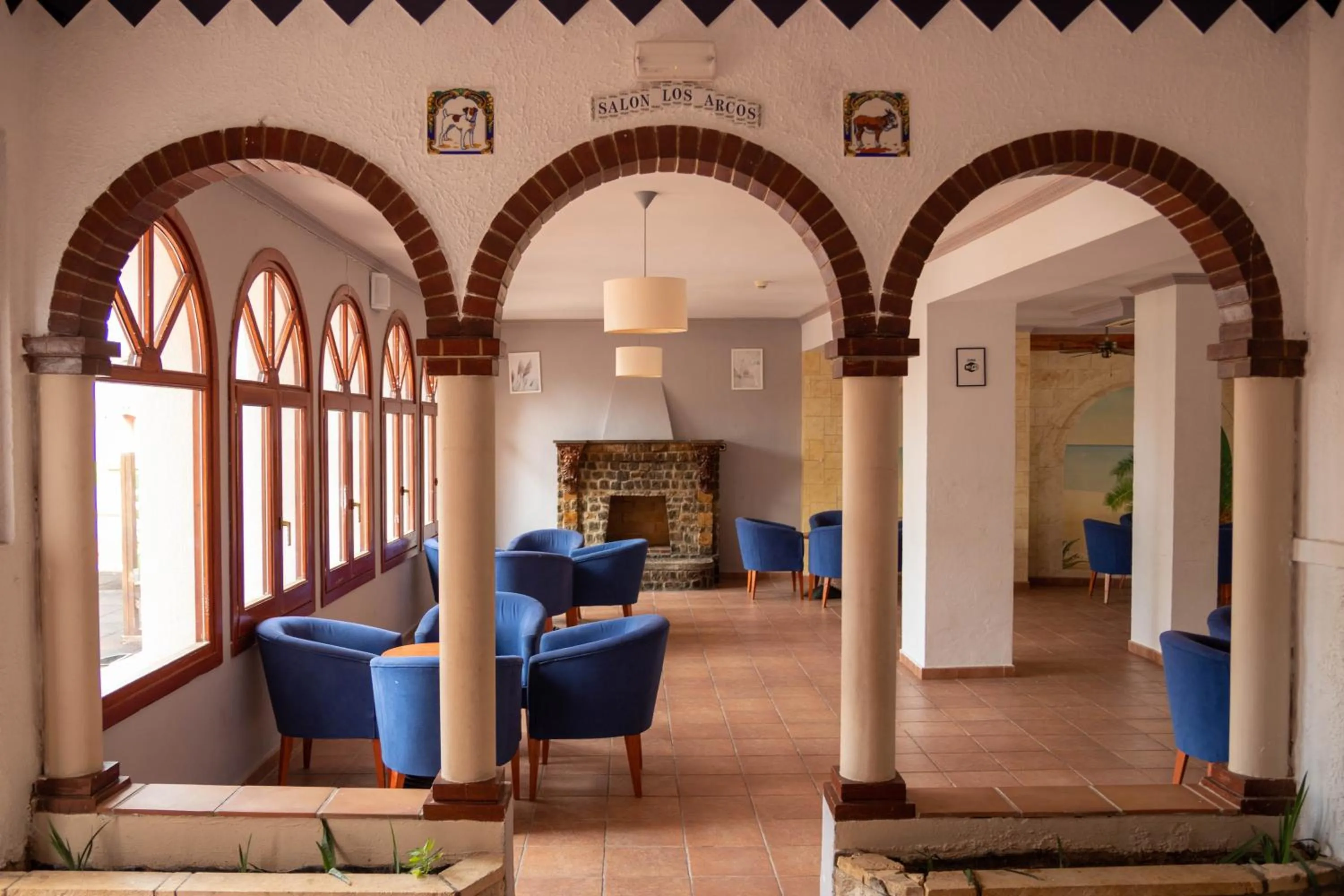 Living room in Hotel Comarruga Platja