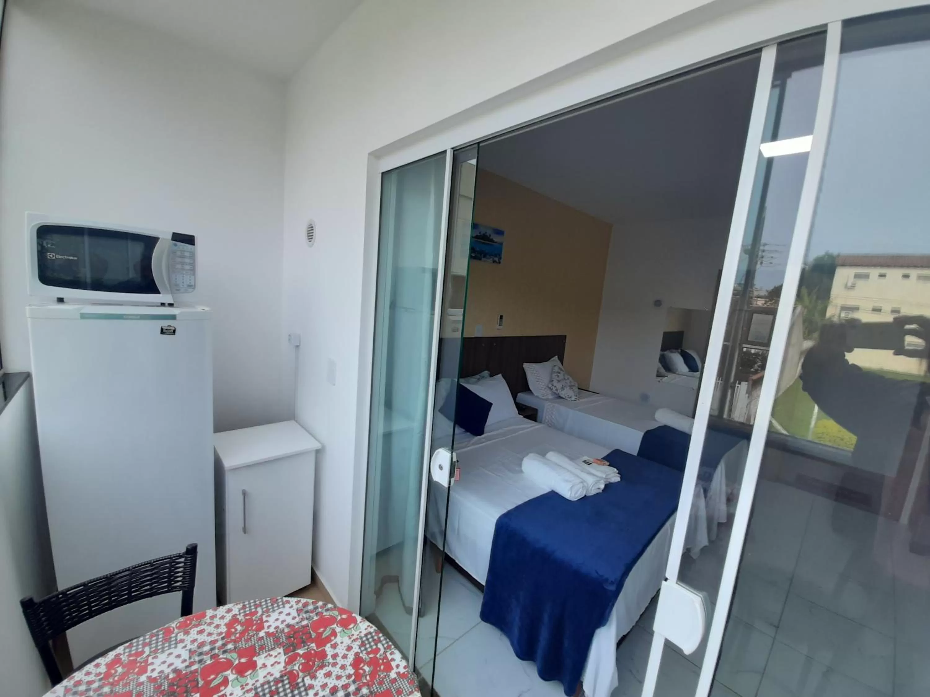 Bed in PENHAFLAT, STUDIO COMPLÉTO, C GARAGEM , A 700 m do parque e 120 m da praia