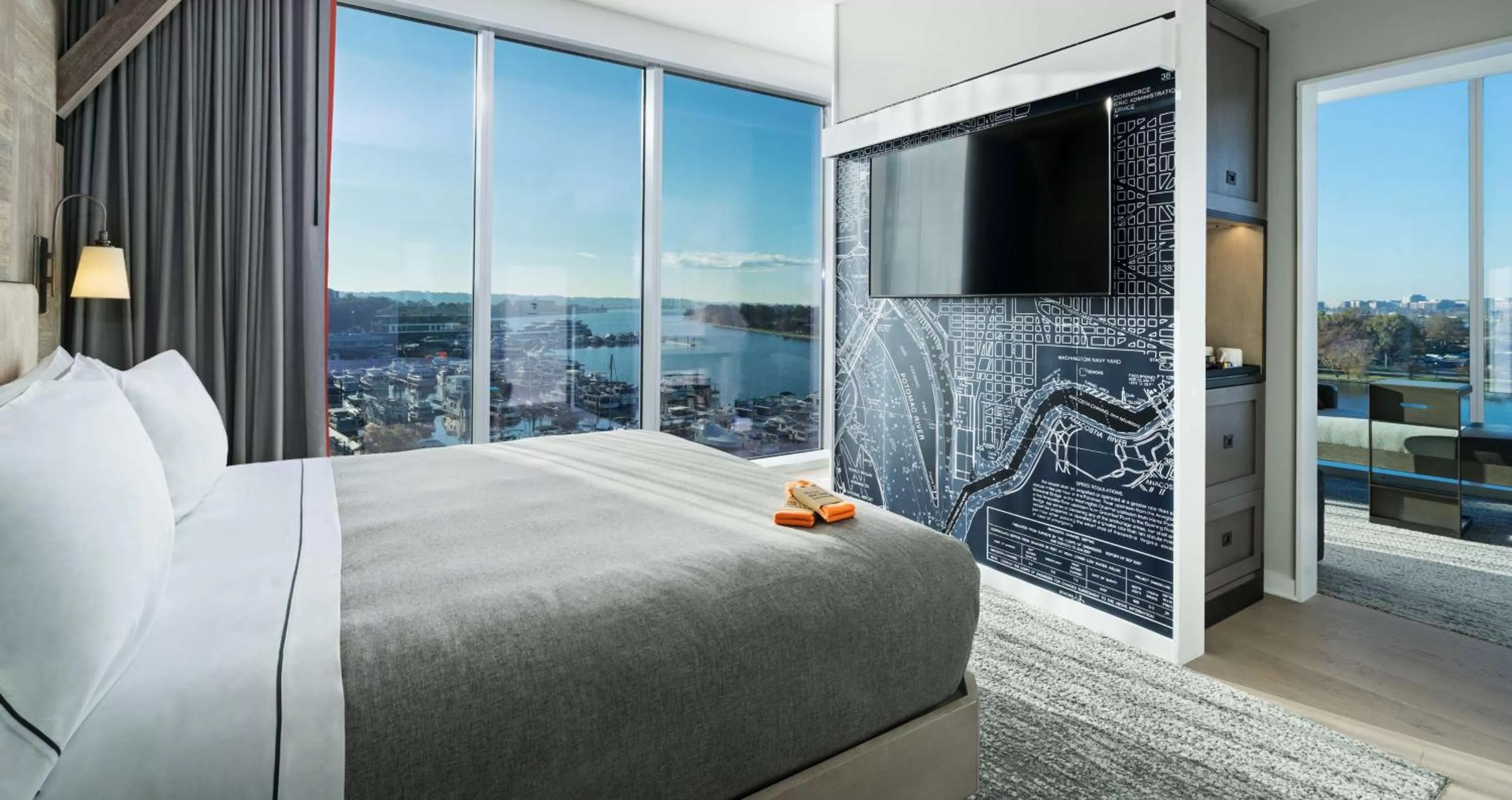 Bedroom, Bed in Canopy By Hilton Washington DC The Wharf