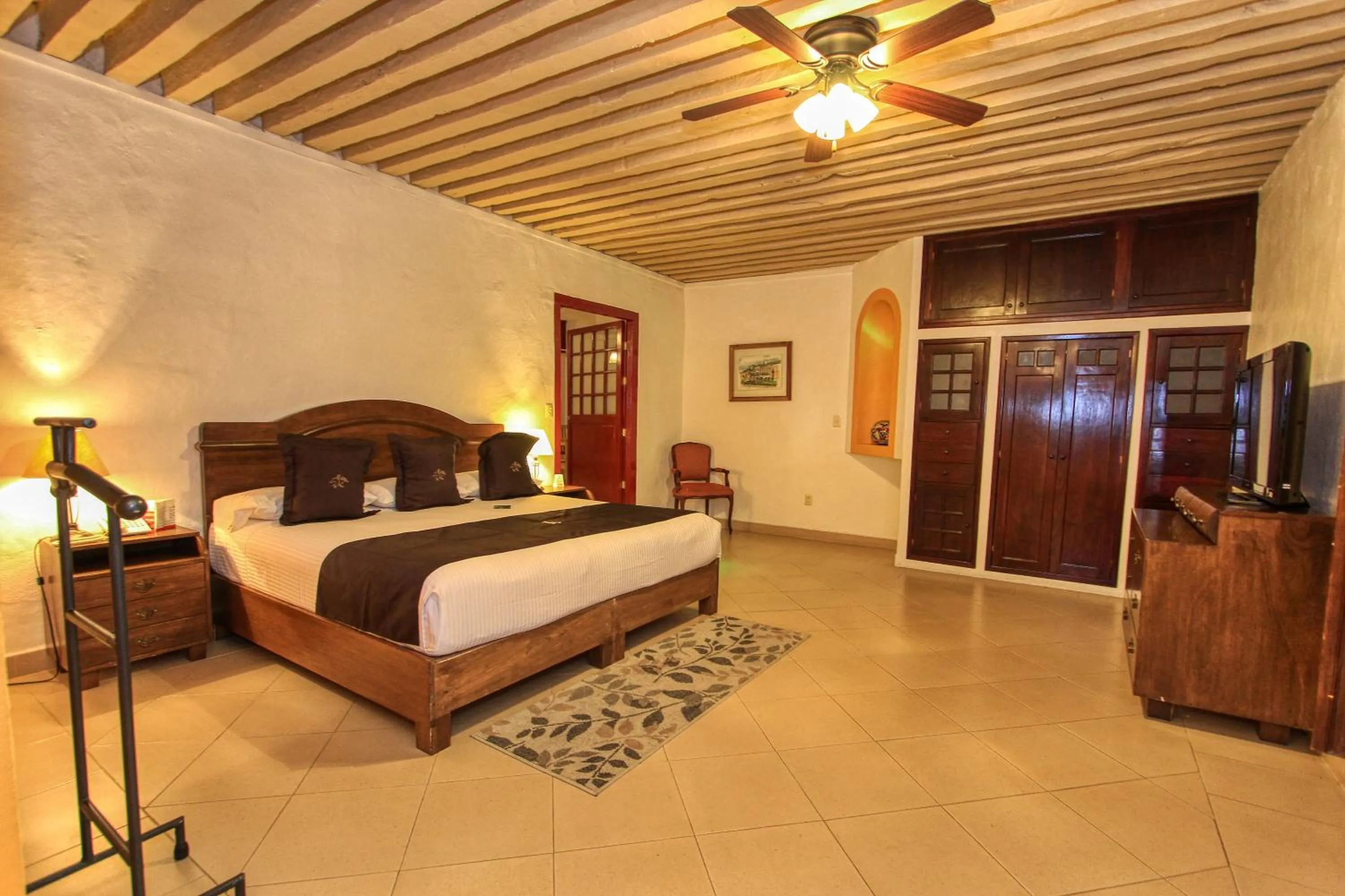 Decorative detail, Bed in La Casona de Don Lucas