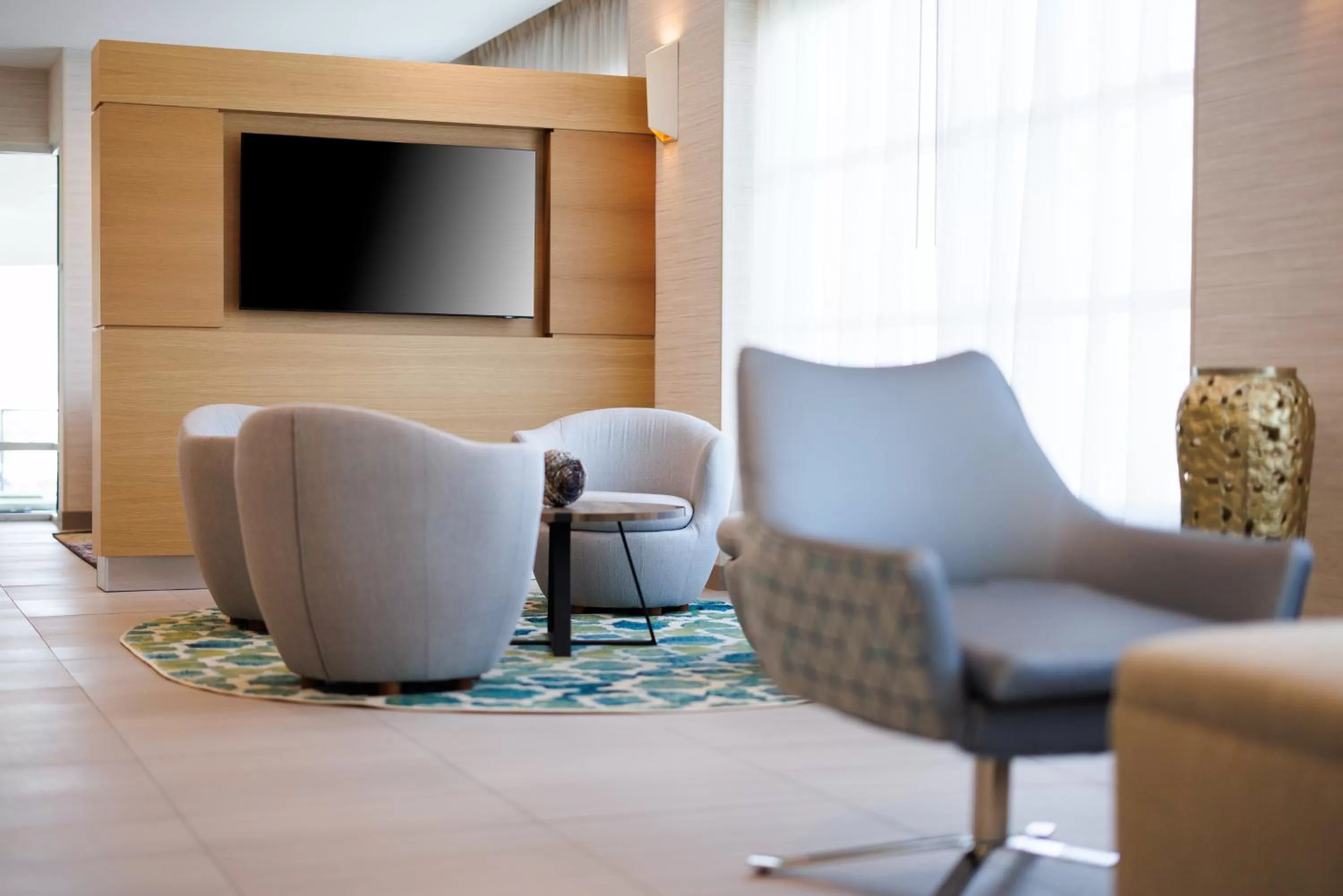 Communal lounge/ TV room in Hyatt Place San Carlos