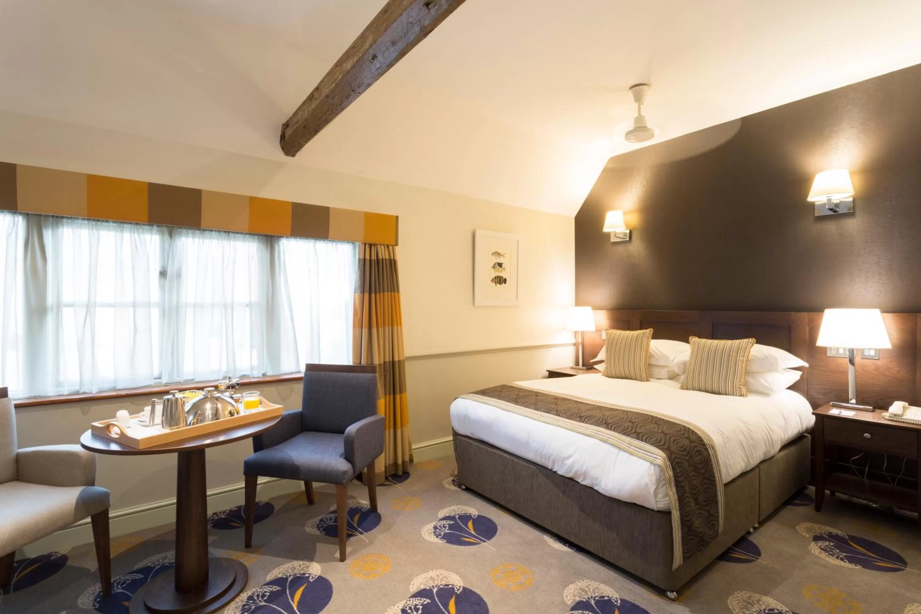 Bedroom, Bed in Quy Mill Hotel & Spa, Cambridge