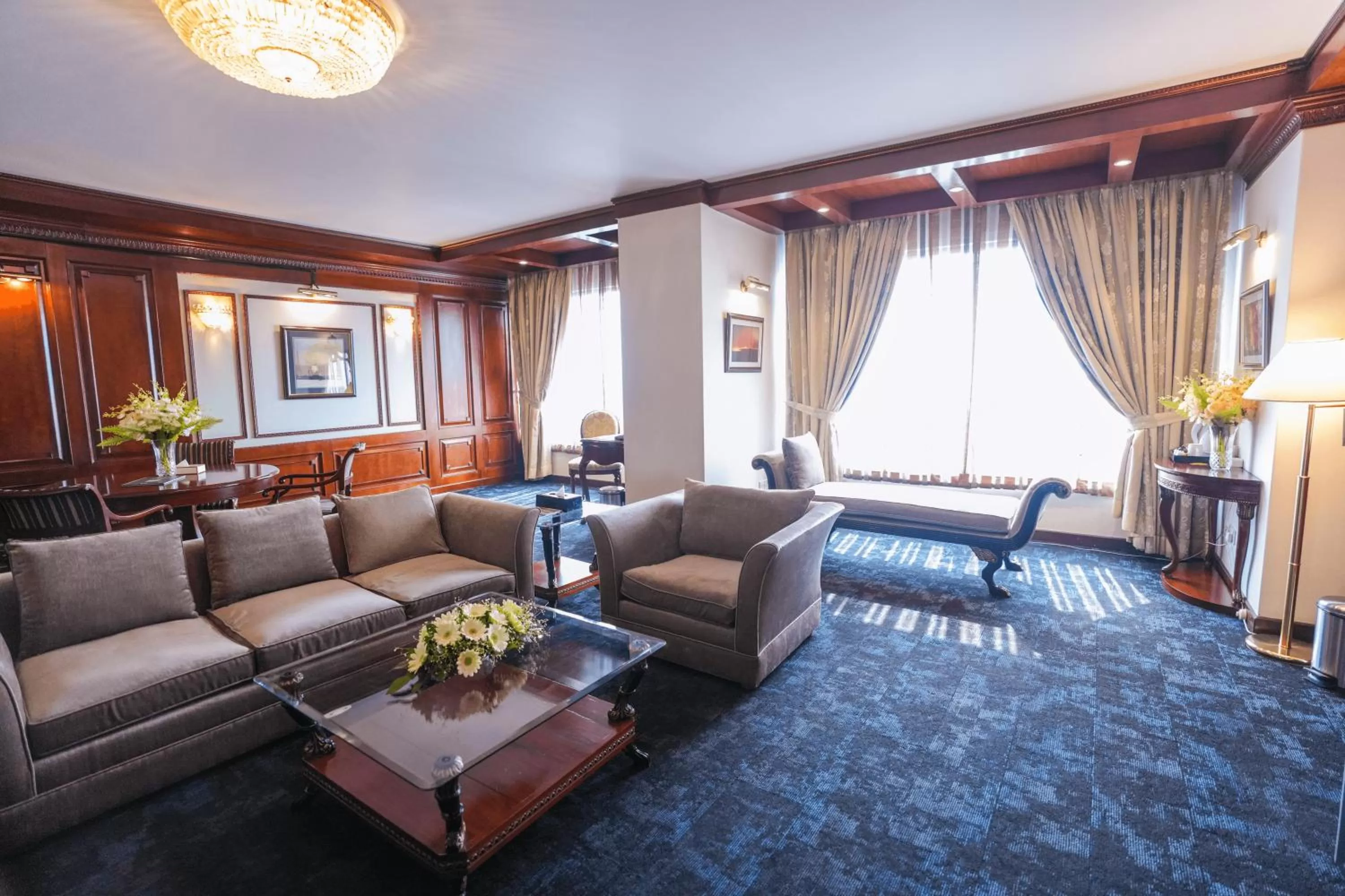 Seating area in Hotel Sarina