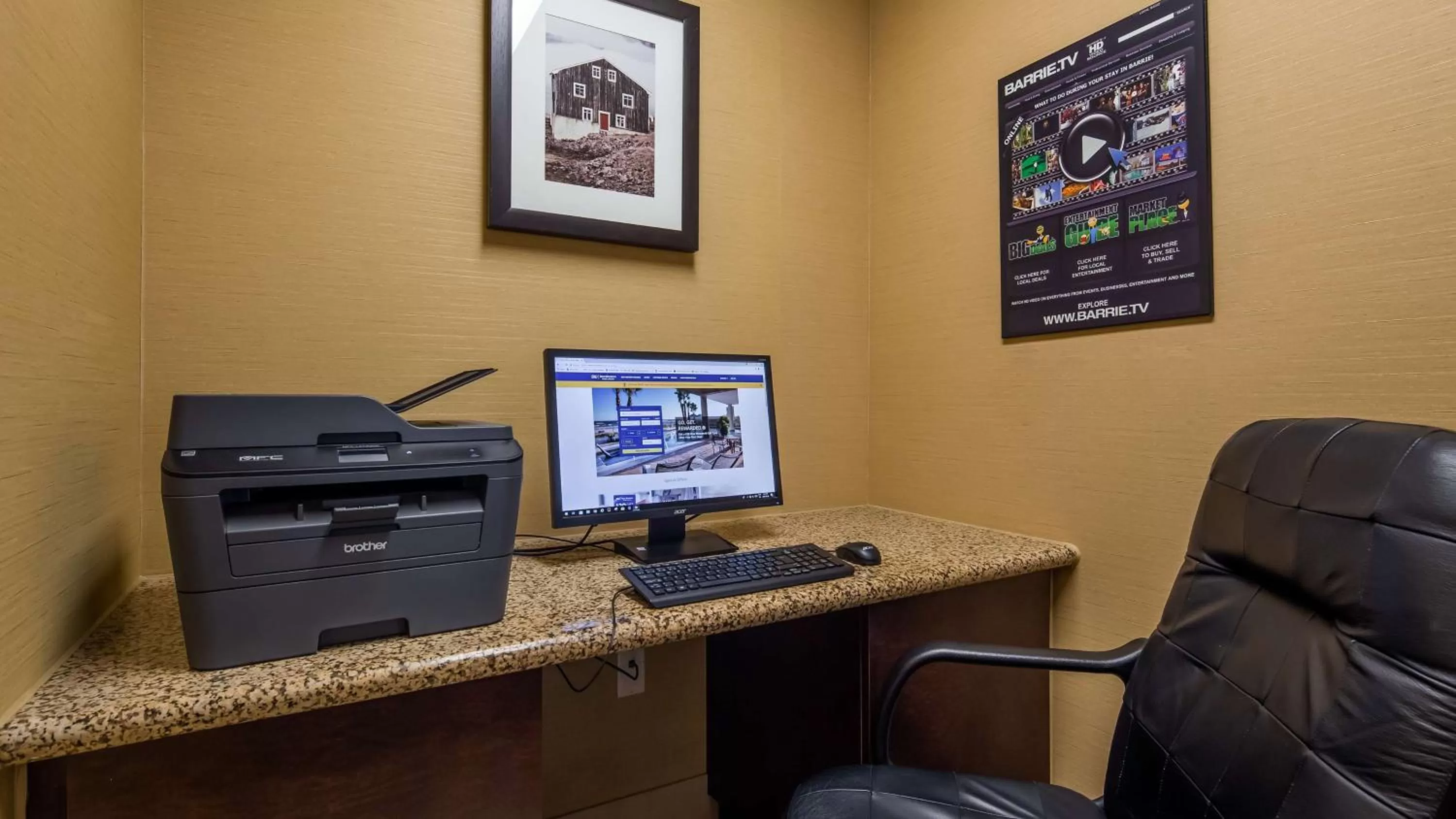 On site in Best Western Plus Barrie