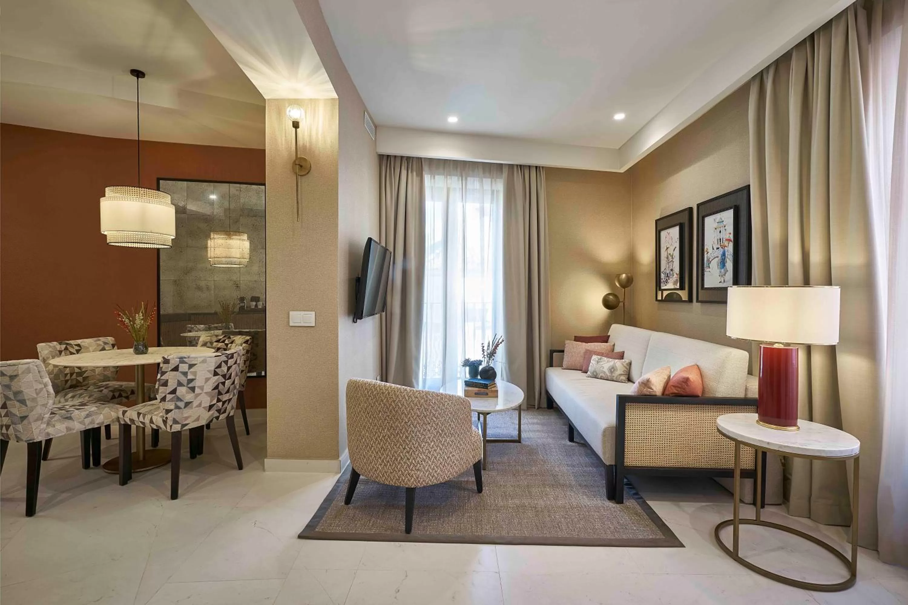 Living room, Bed in Vincci Molviedro Suites Apartments