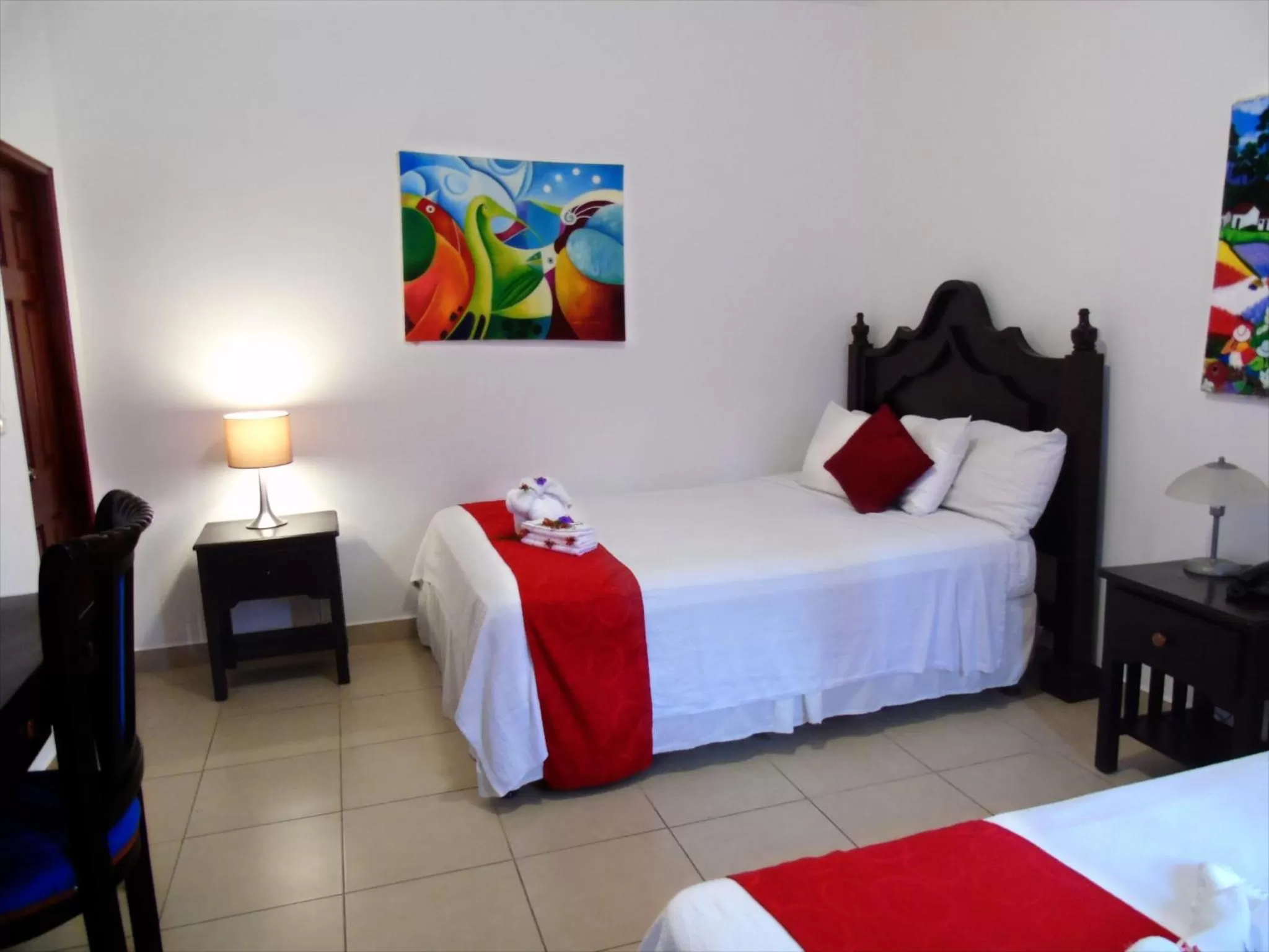 Bed in Hotel Los Pinos