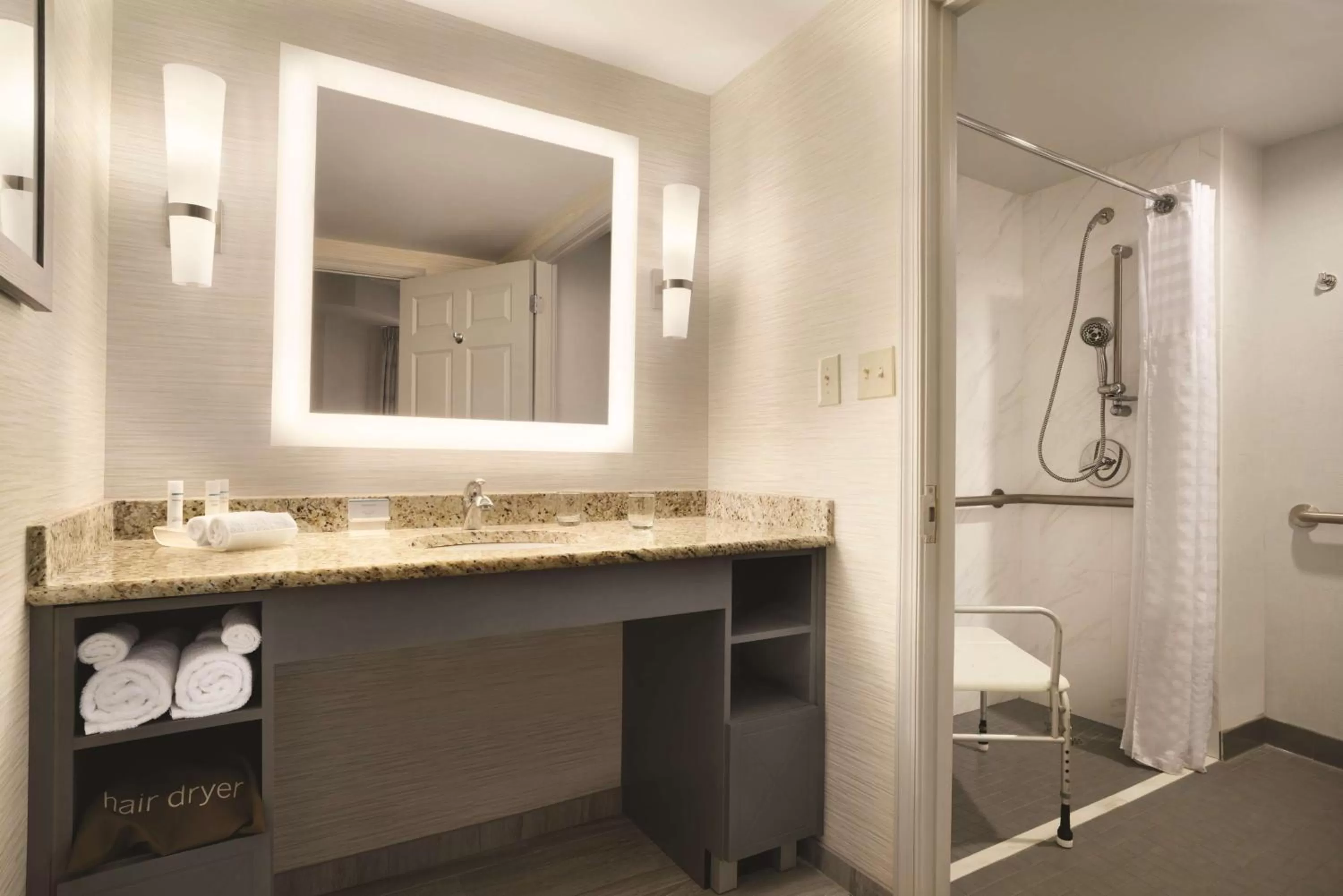 Bathroom in Homewood Suites Williamsburg