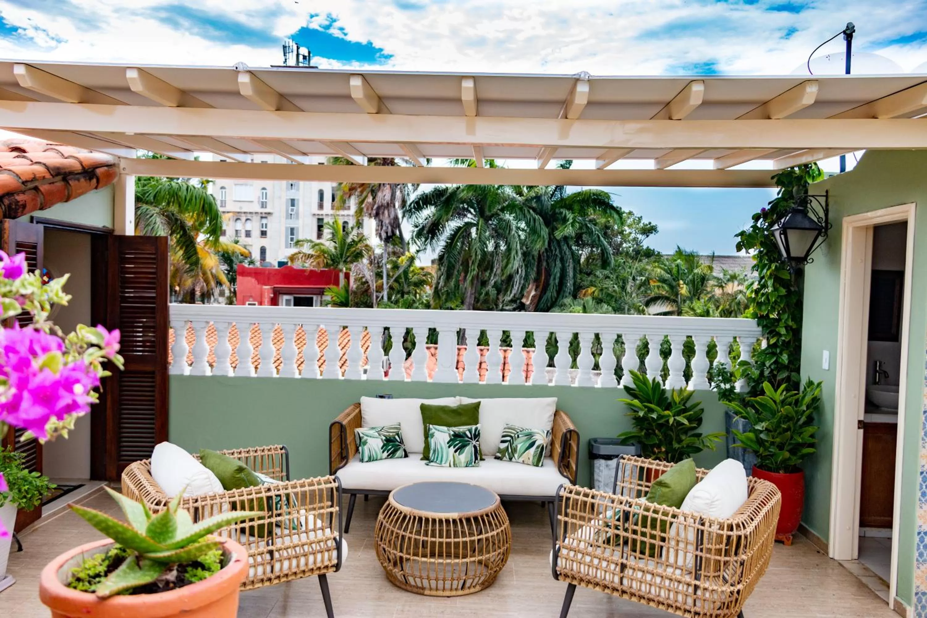 Balcony/Terrace in Hotel Casa La Fe