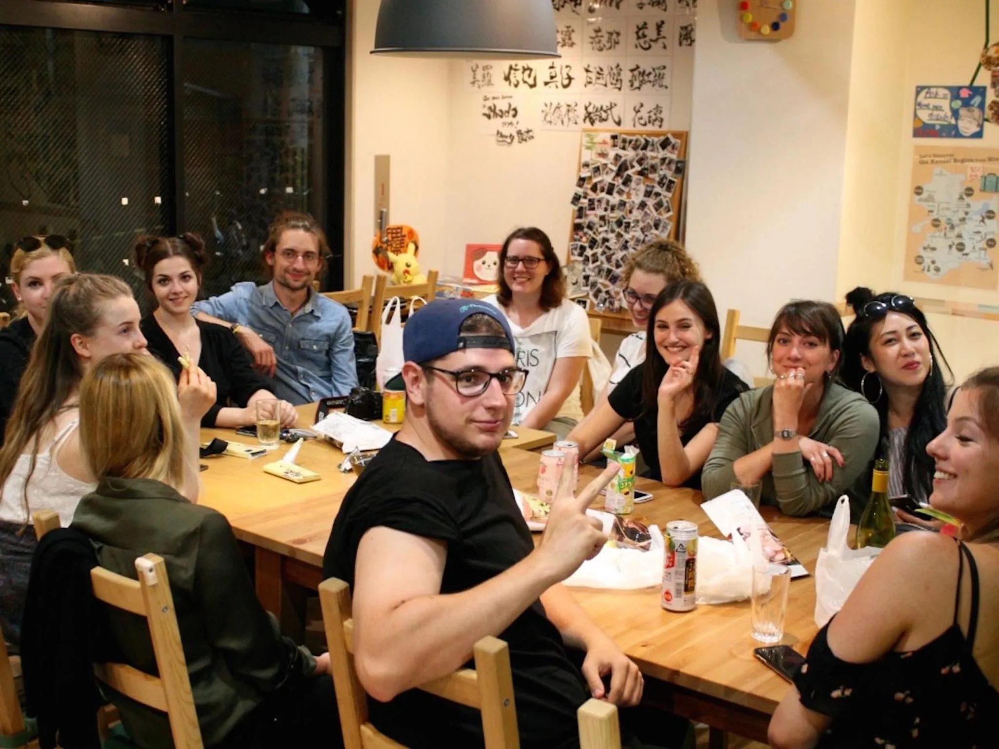 Communal lounge/ TV room in Osaka Guesthouse Nest