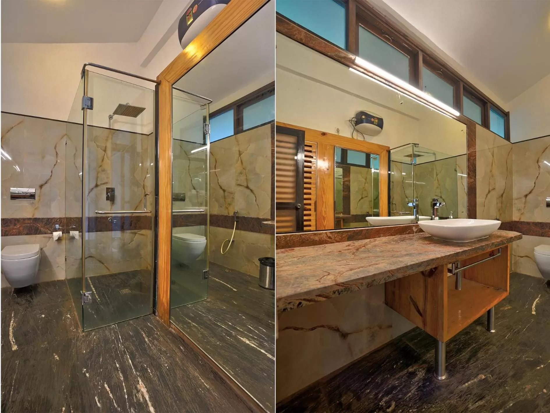 Shower in Blu Missel By The River