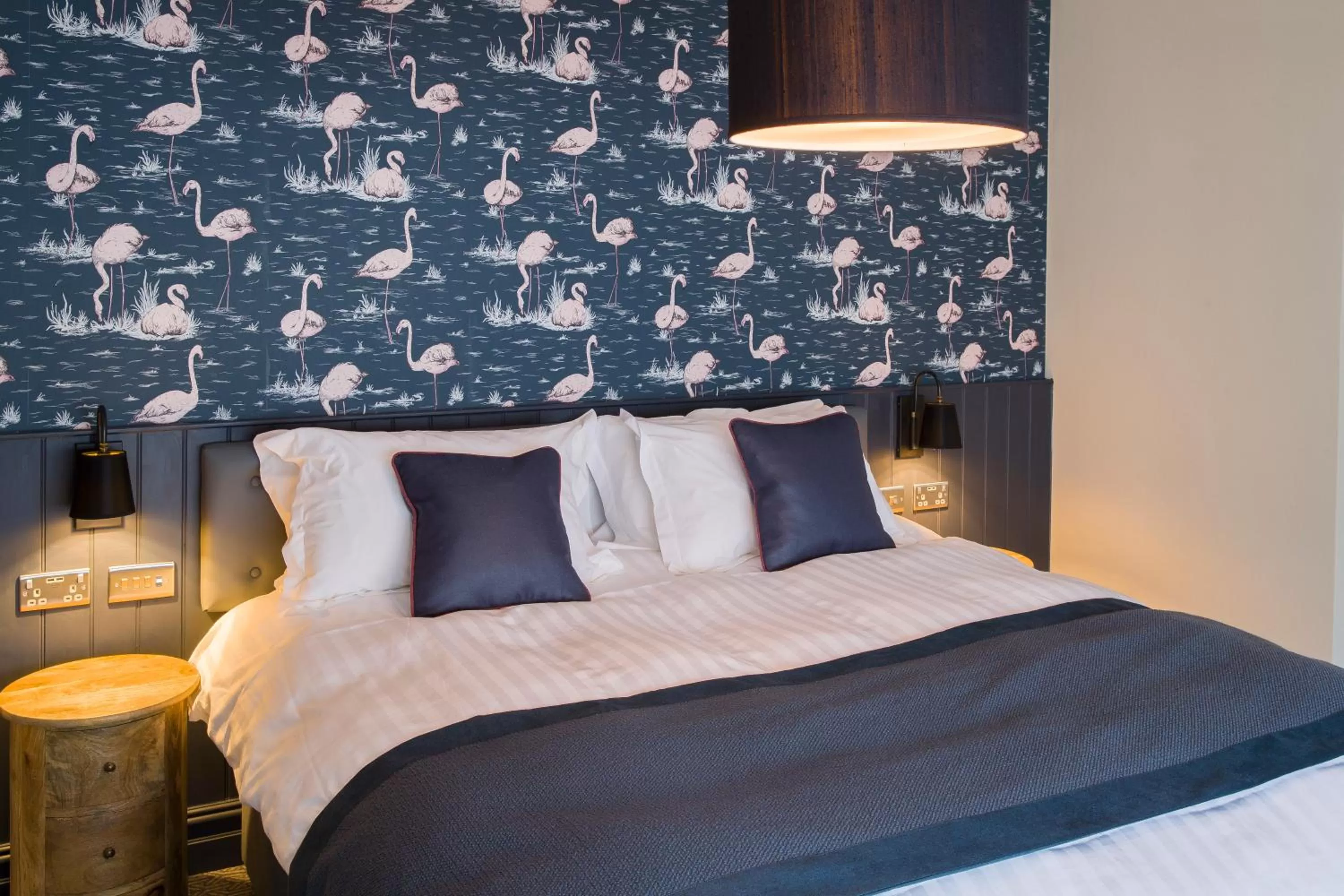 Bed in The Old Cock Inn