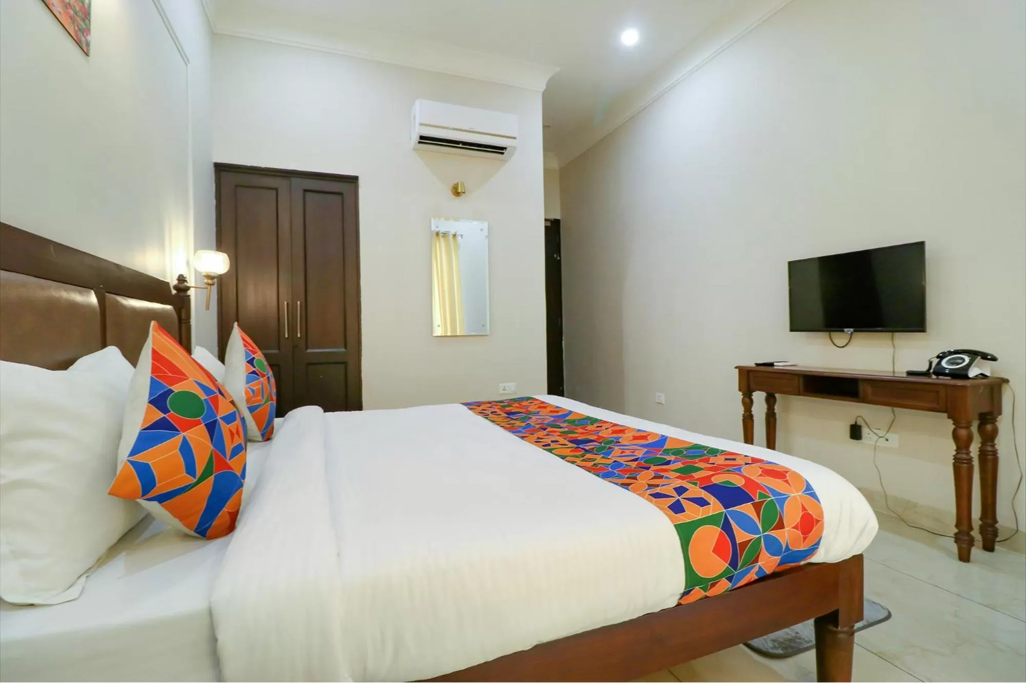 Bed in FabHotel K9 Villa