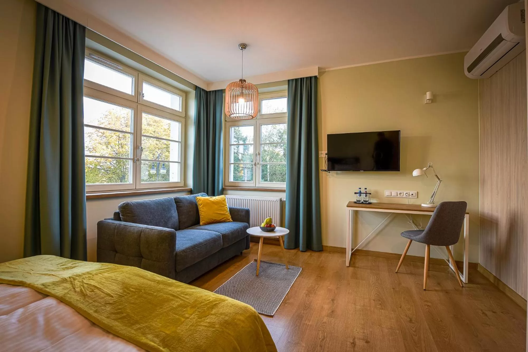 Living room, Bed in Villa Bałtycka