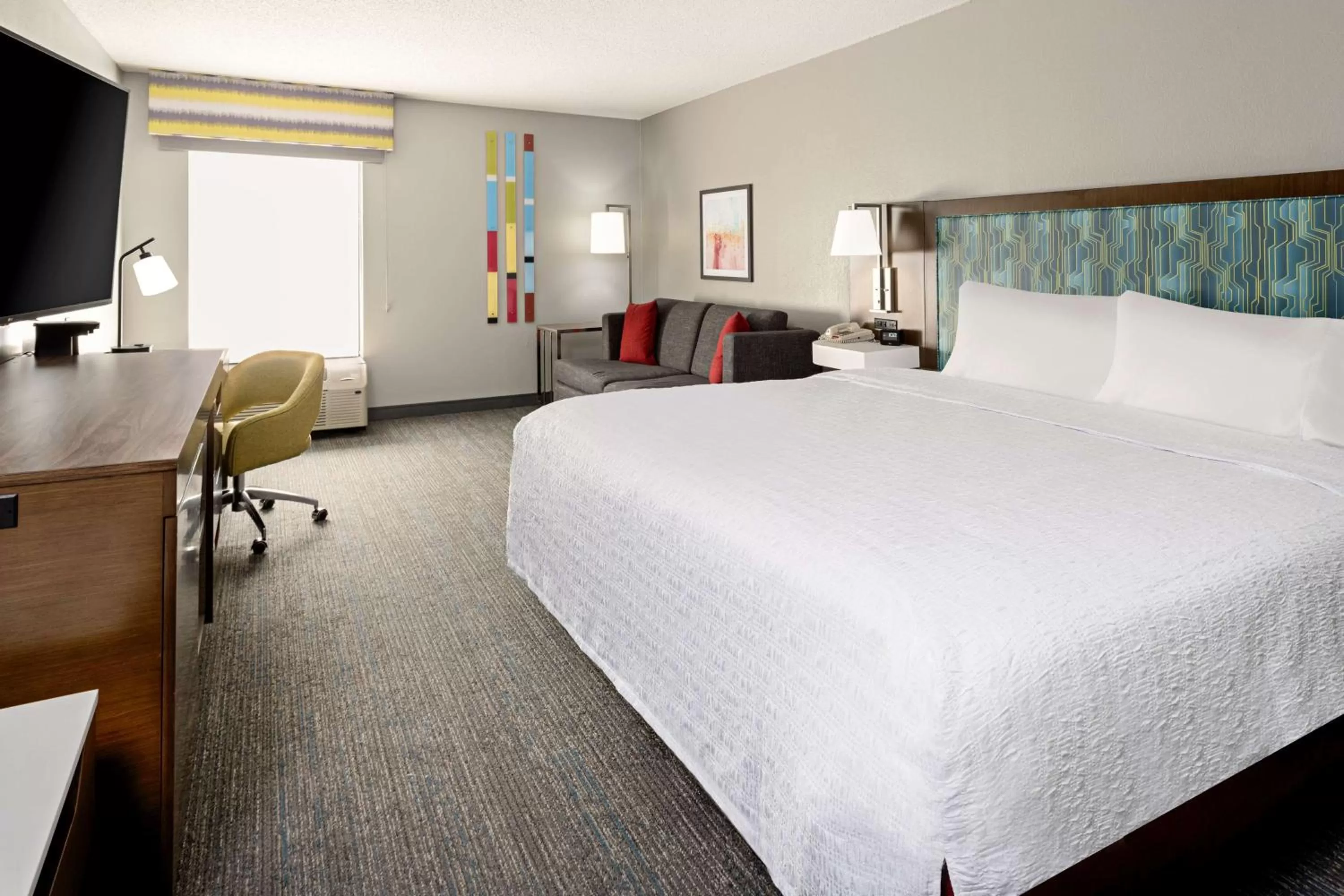 Living room, Bed in Hampton Inn Richmond-Mechanicsville