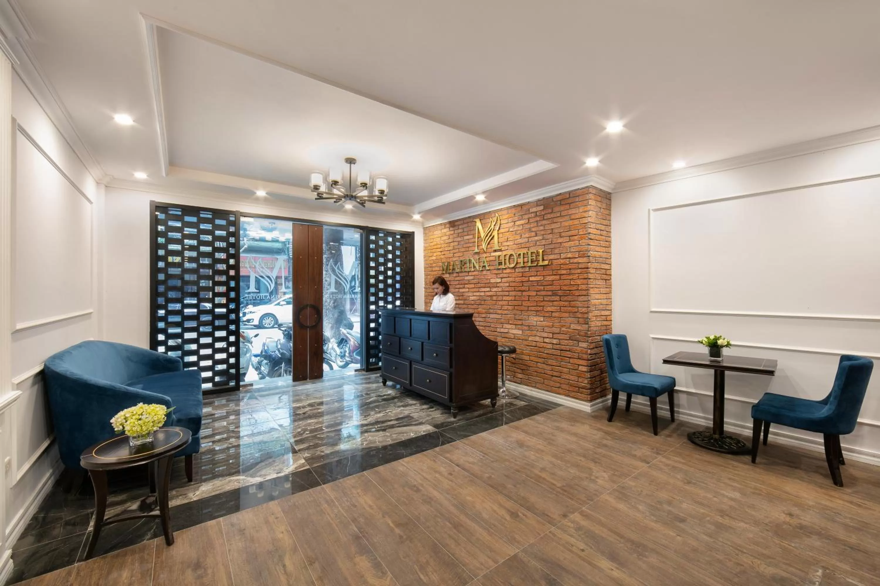 Lobby or reception in Marina Hotel