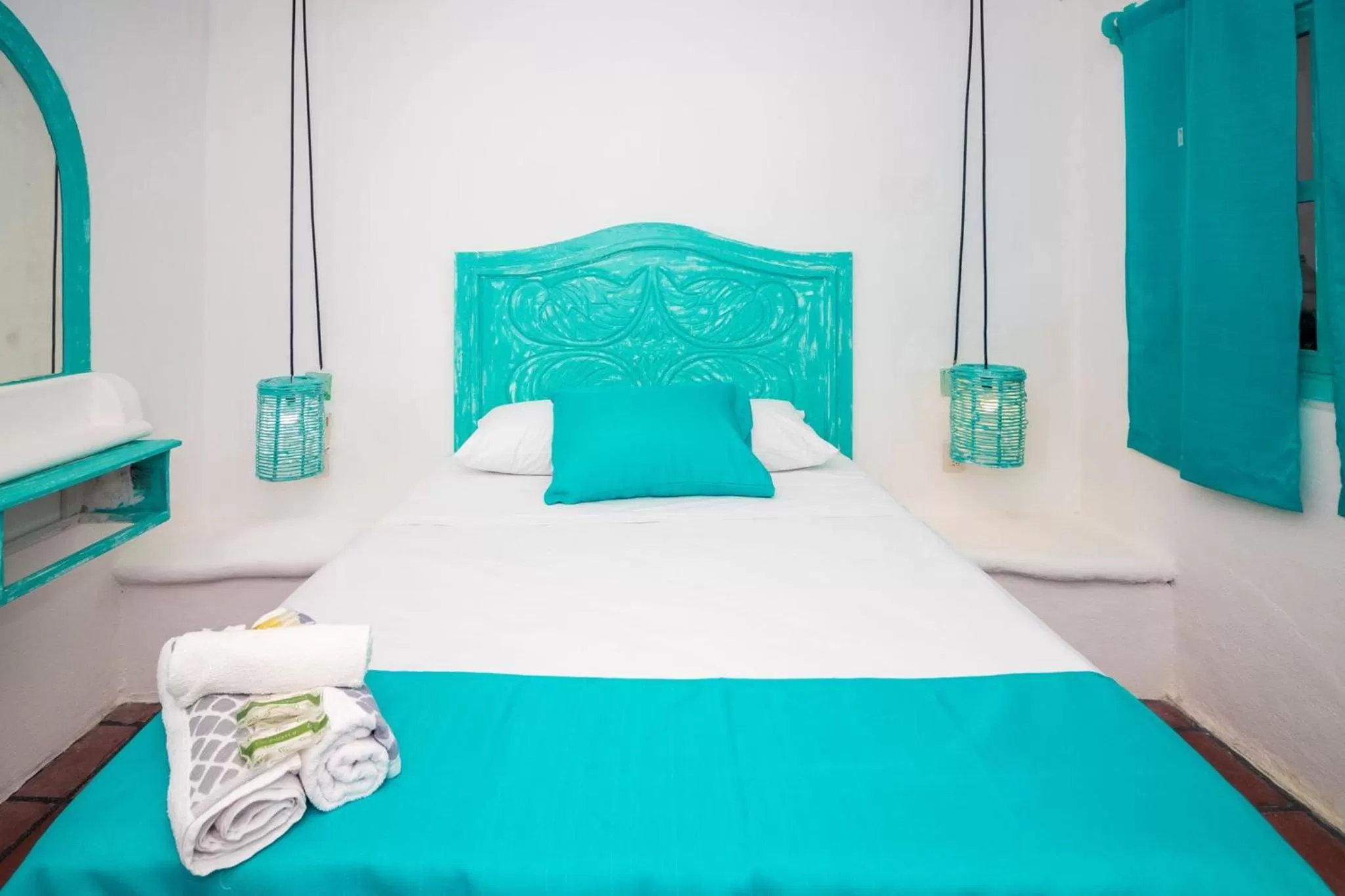 Bed in Hotel Costa 55 Puerto Escondido