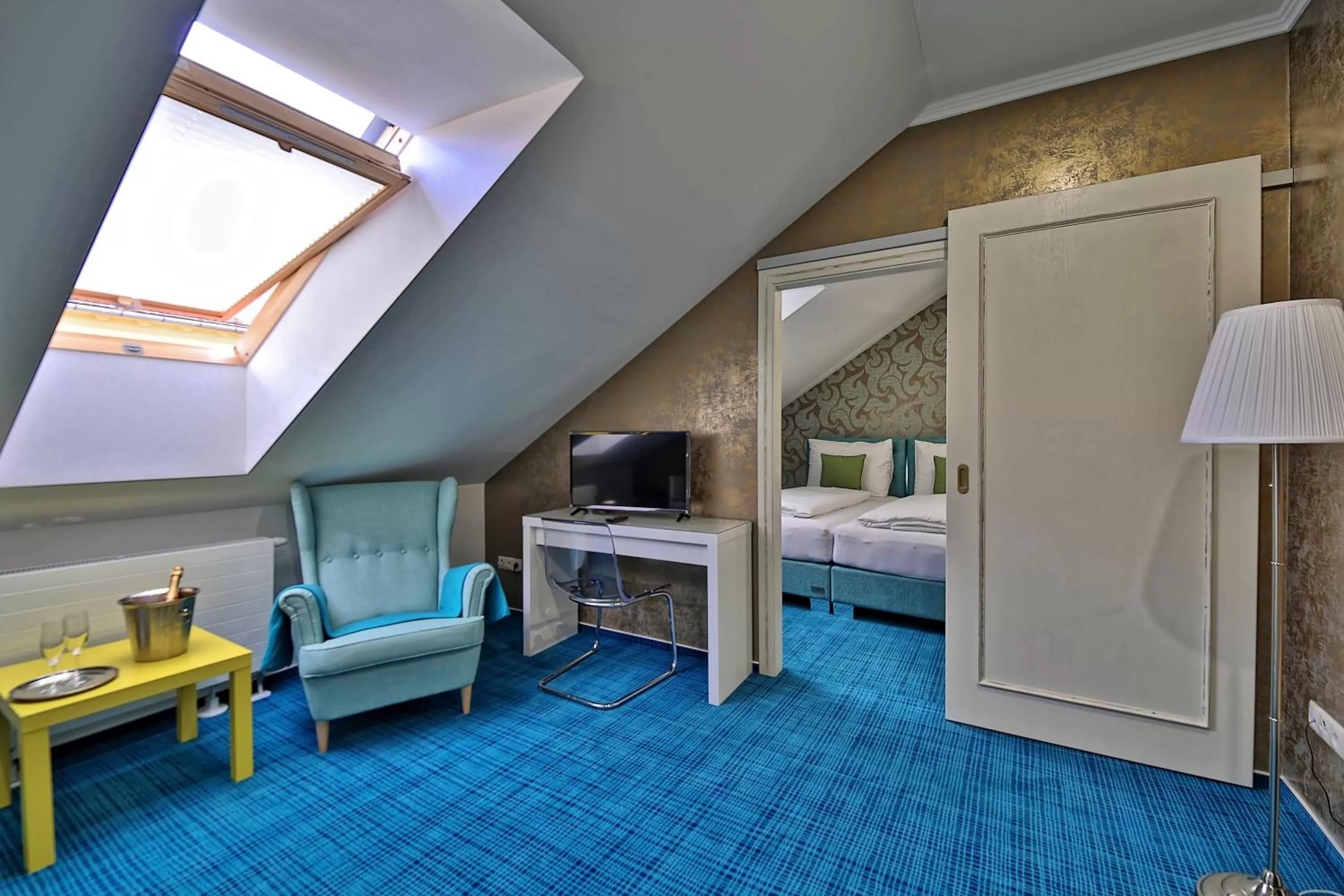 Bed in Hotel Pod Bránou