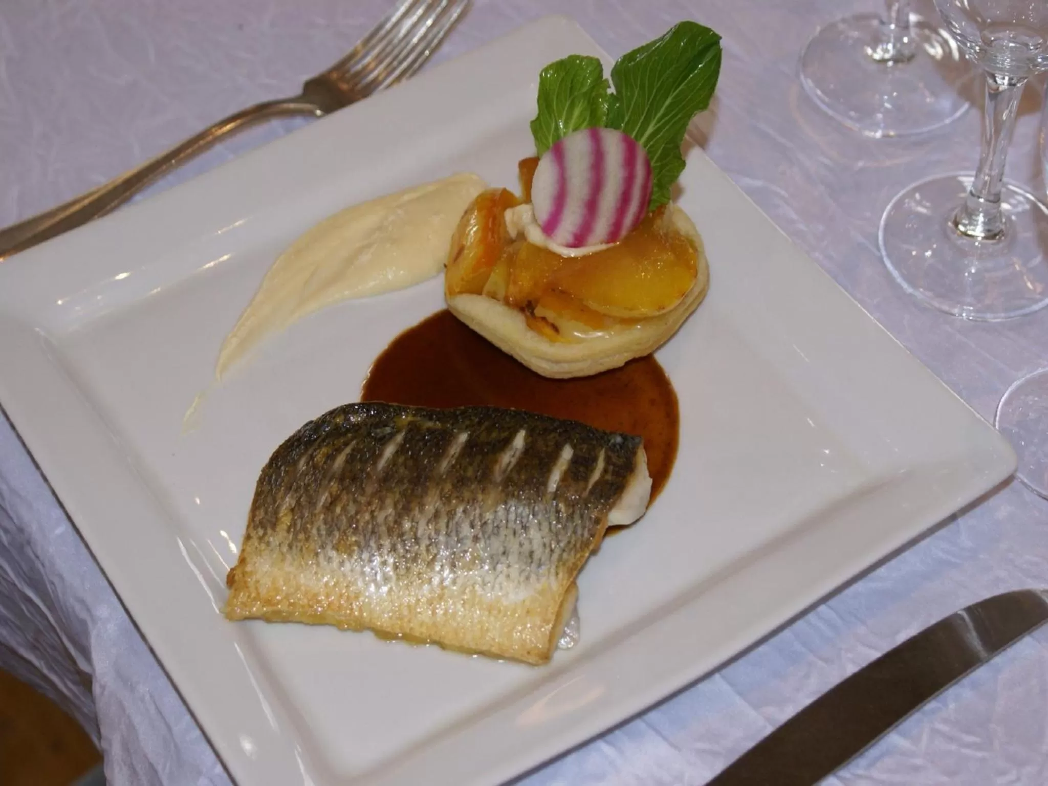 Food close-up in Logis Hotel Du Chateau