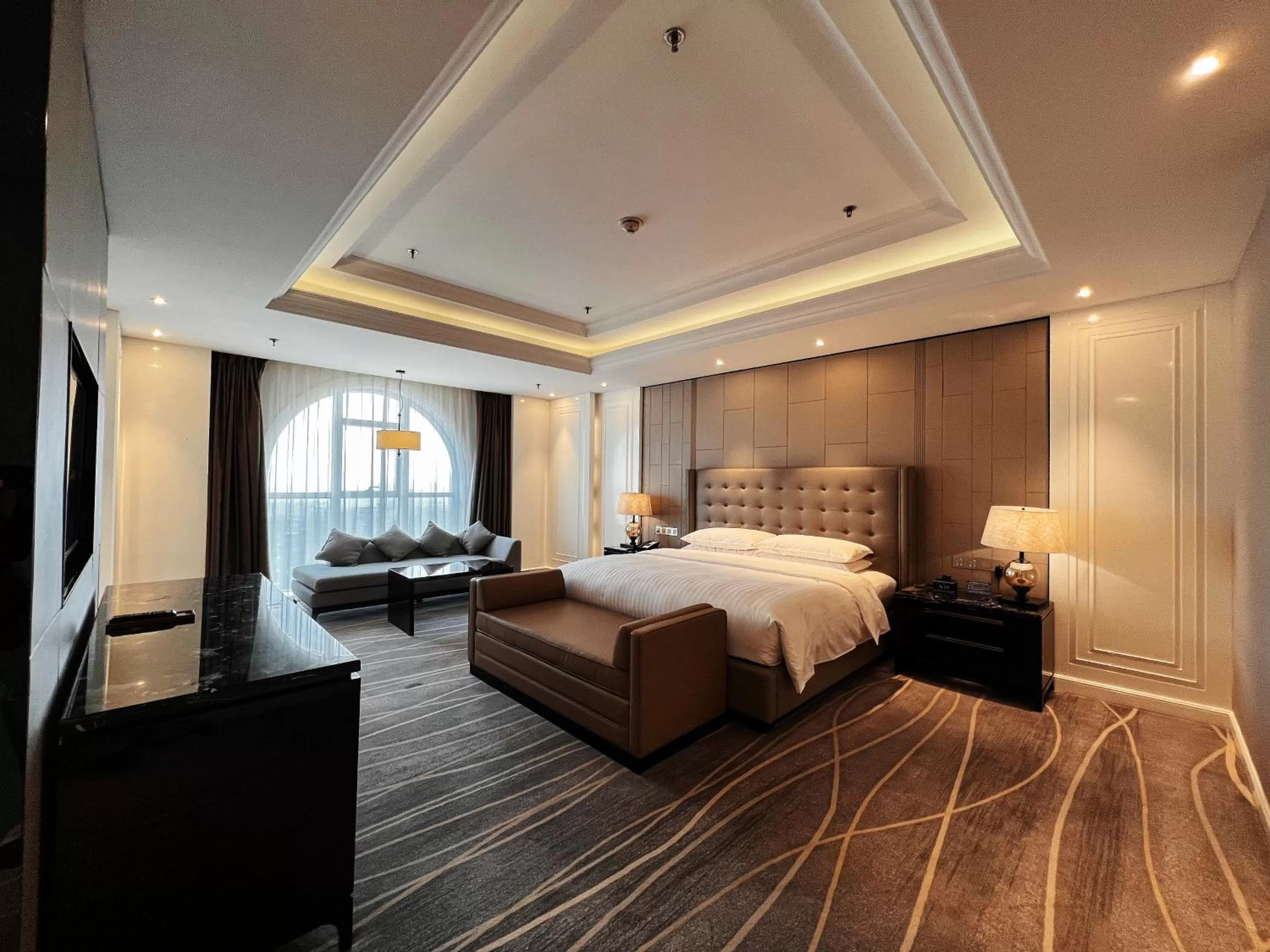 Bedroom, Bed in Zhejiang Taizhou Marriott Hotel