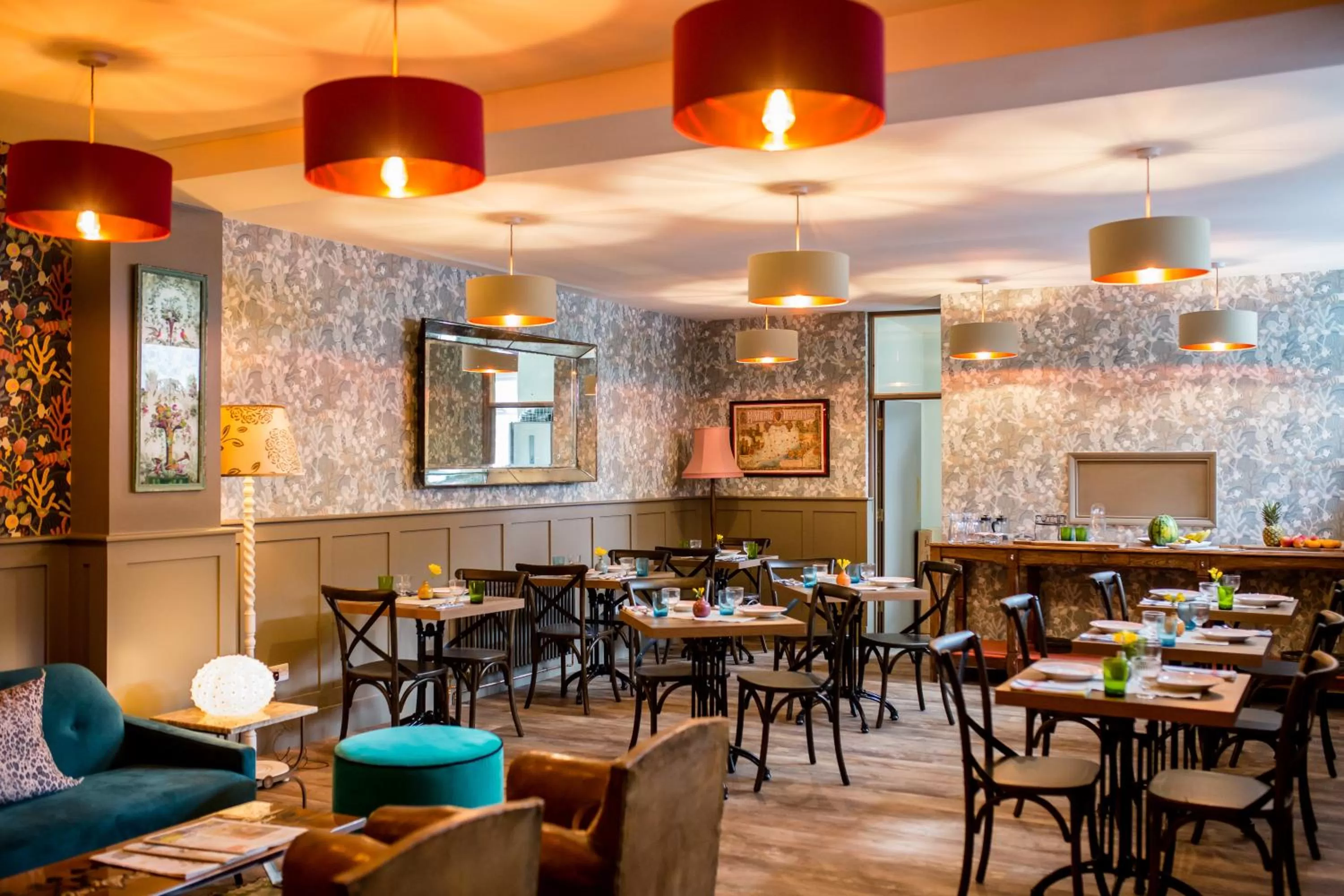 Living room in Moore House