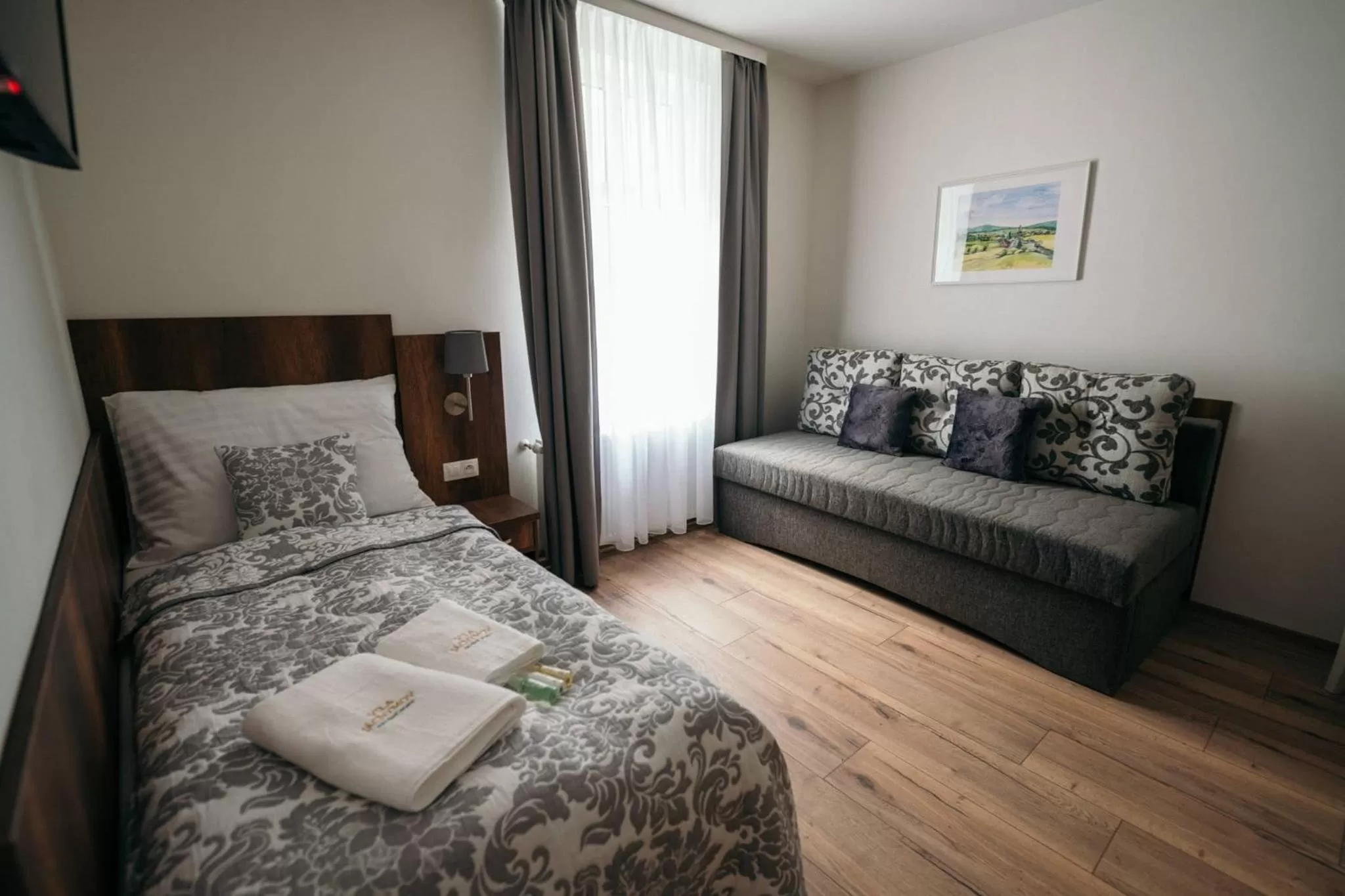 Photo of the whole room, Bed in Vila Jáchymov