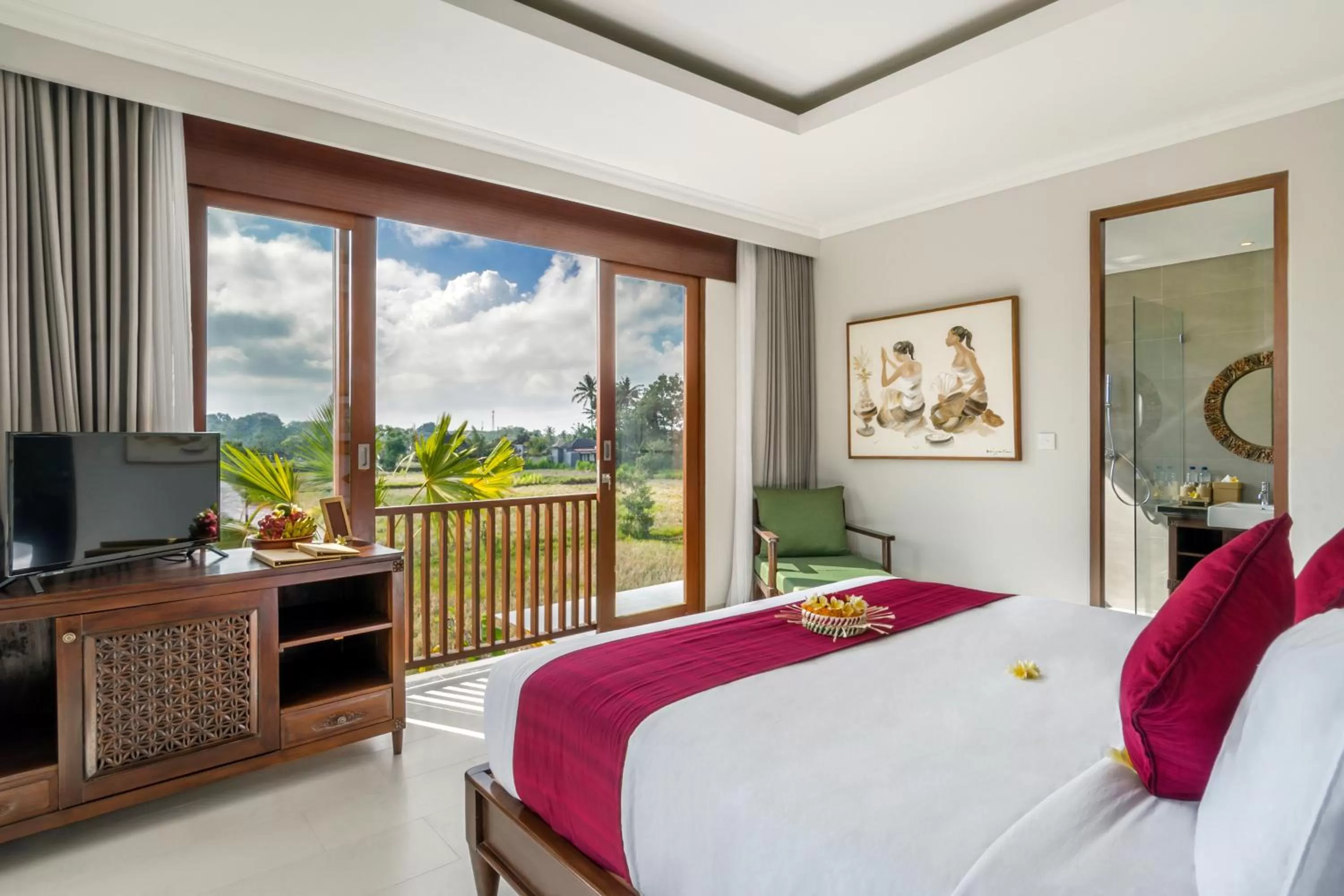 Landmark view, Bed in Bumi Muwa Ubud Katiklantang