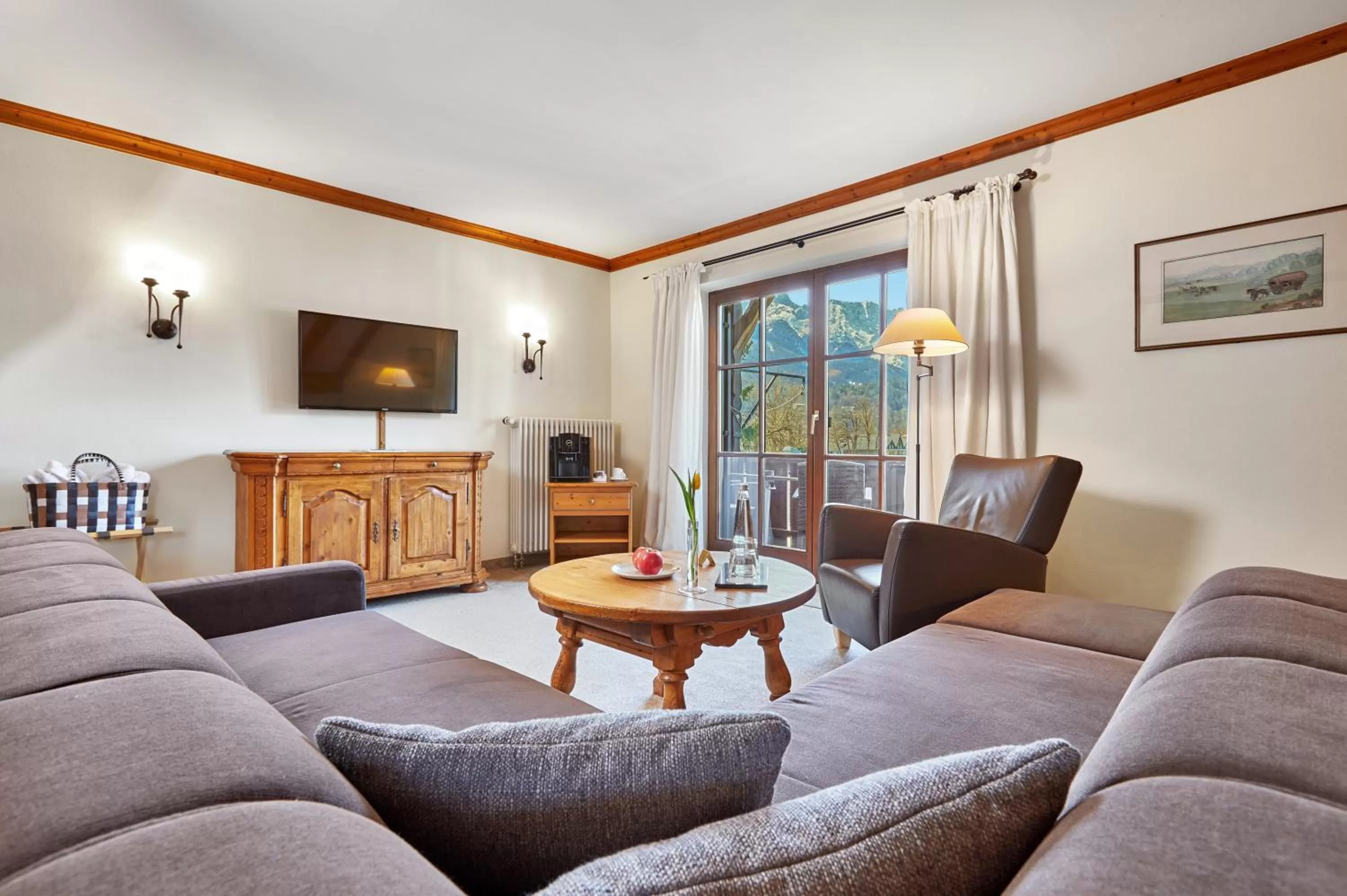 Living room in Hotel Zugspitze