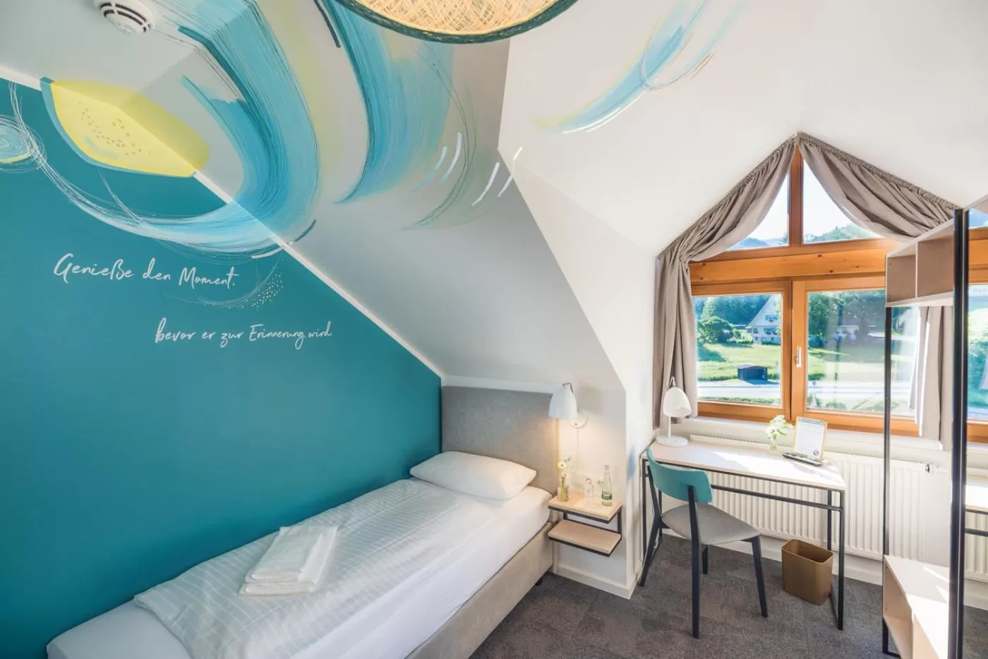 Photo of the whole room, Bed in Hotel & Restaurant Mühlenglück