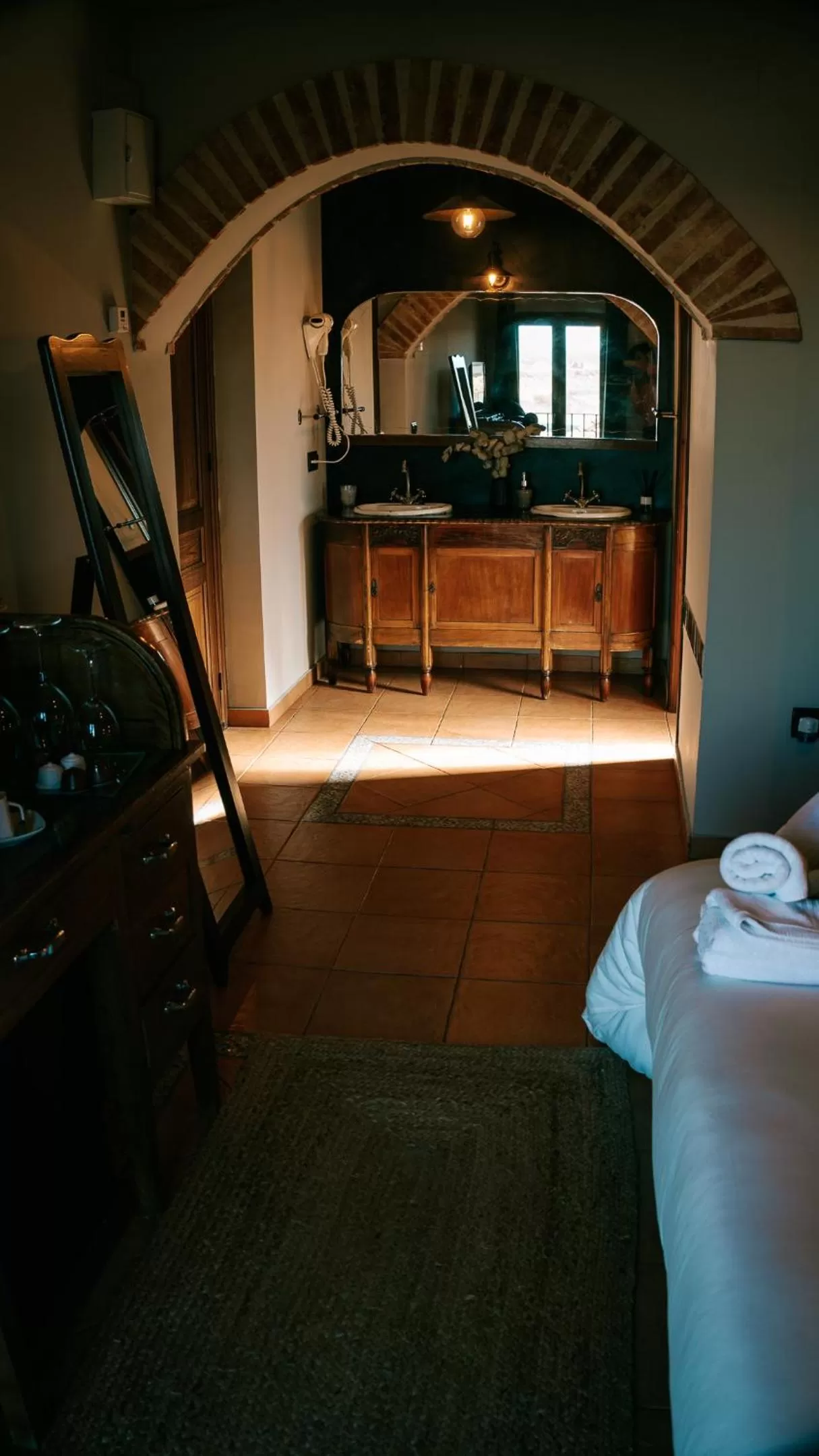 Bathroom in Hospedería Ballesteros