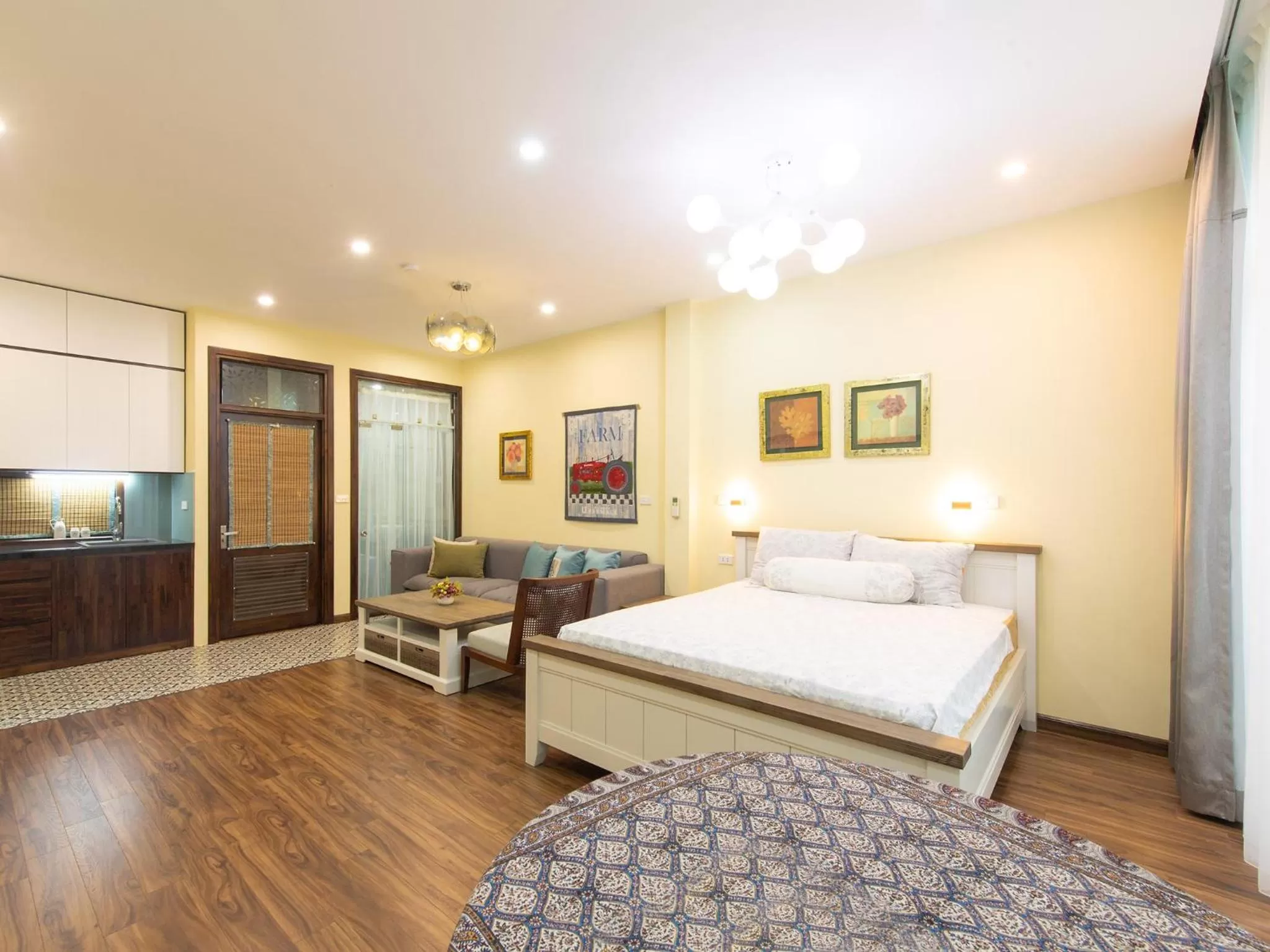 Bed in Auntie Liên's Homestay