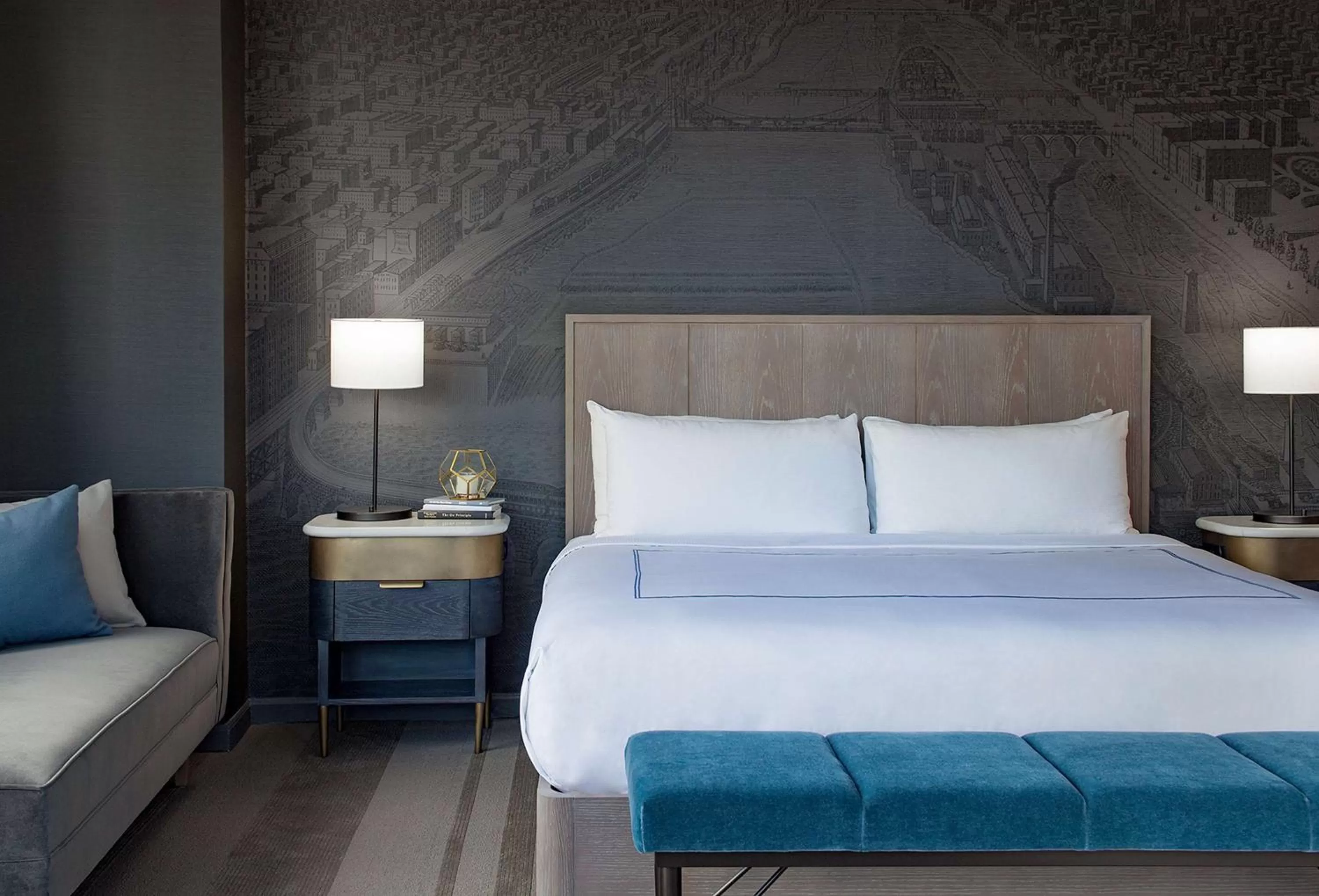 Premium King Room - Mobility Accessible with Roll-In Shower in The Marquette Hotel, Curio Collection by Hilton