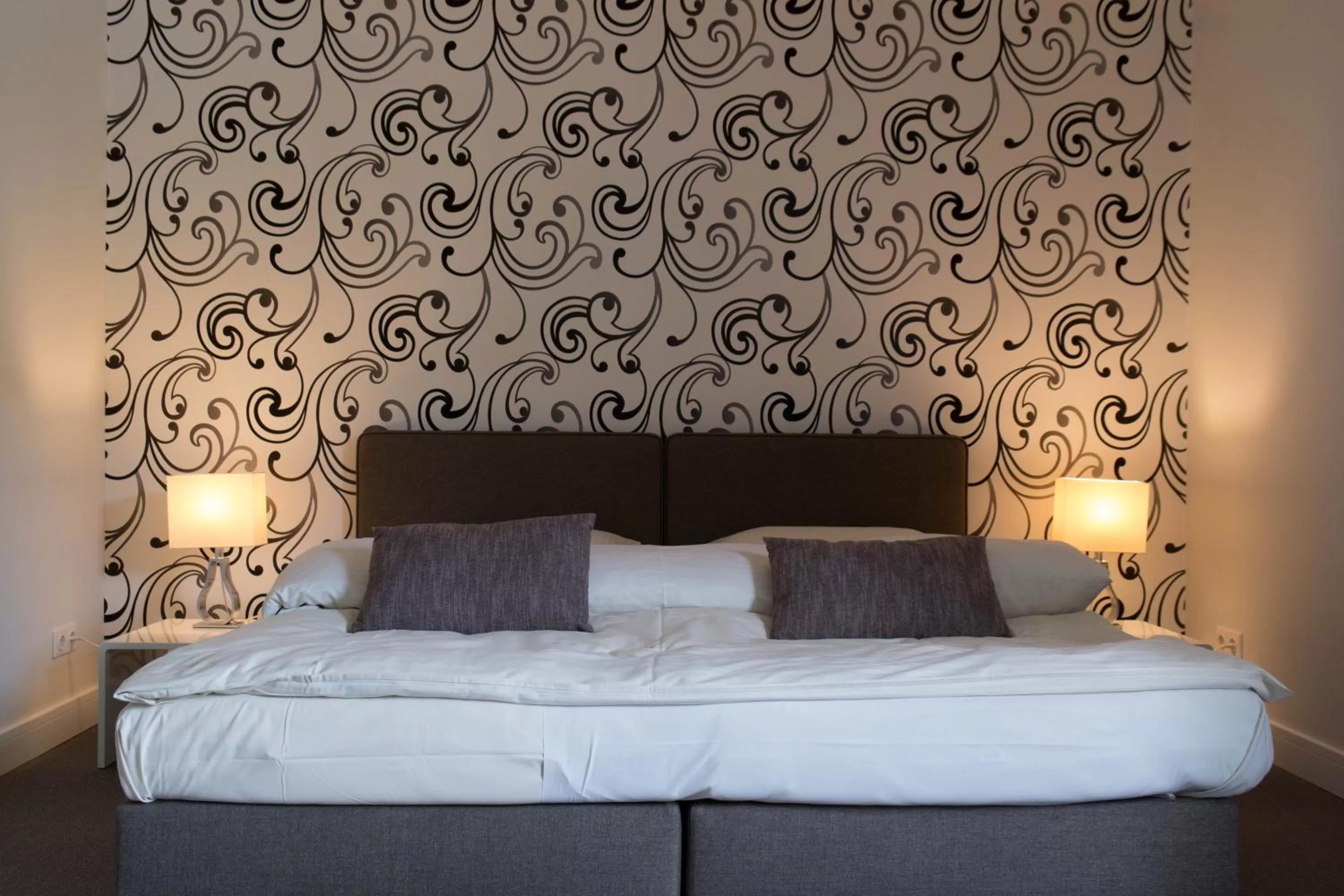 Bed in Hotel Insel Pension