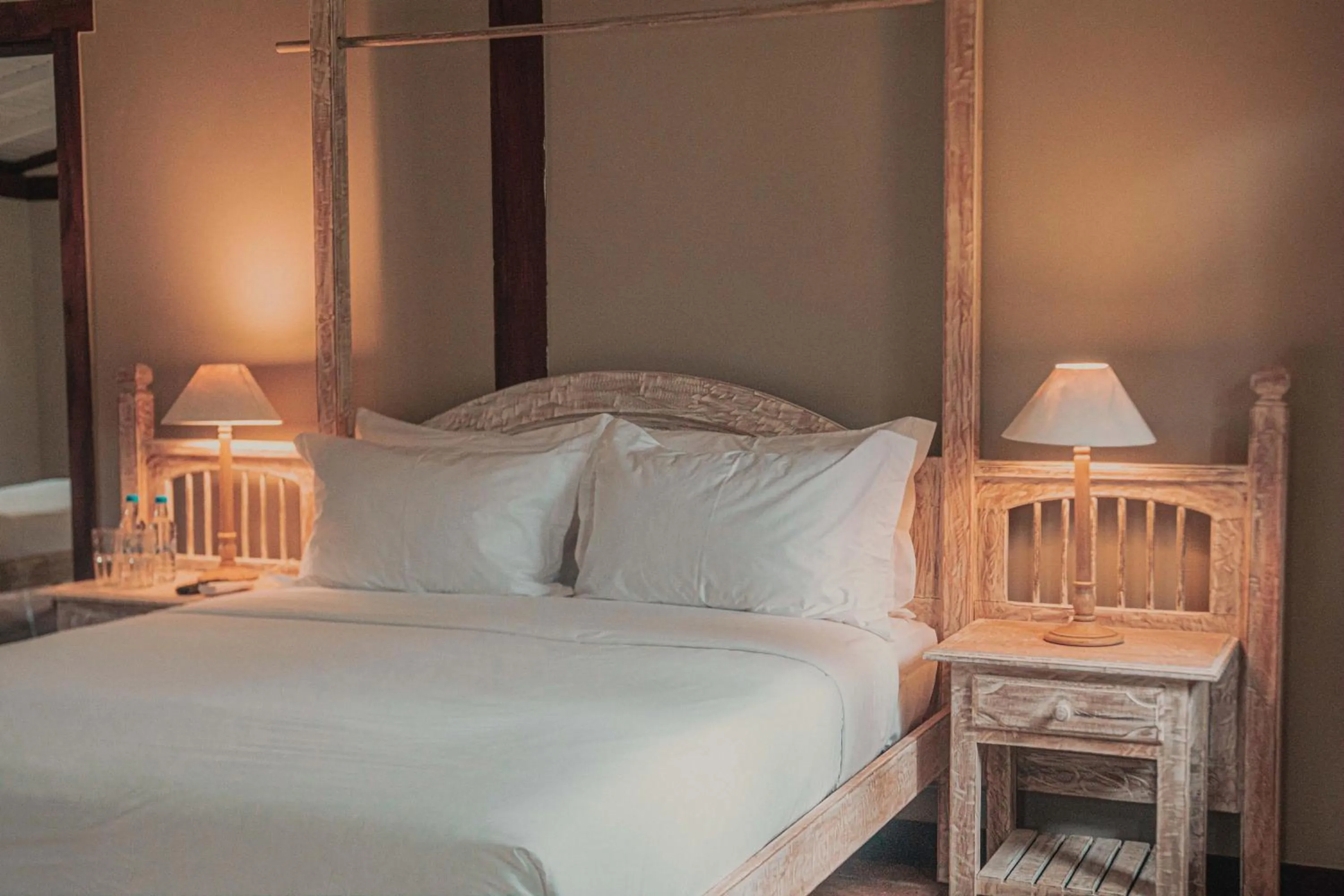 Bed in Vila Angatu Eco Resort & SPA